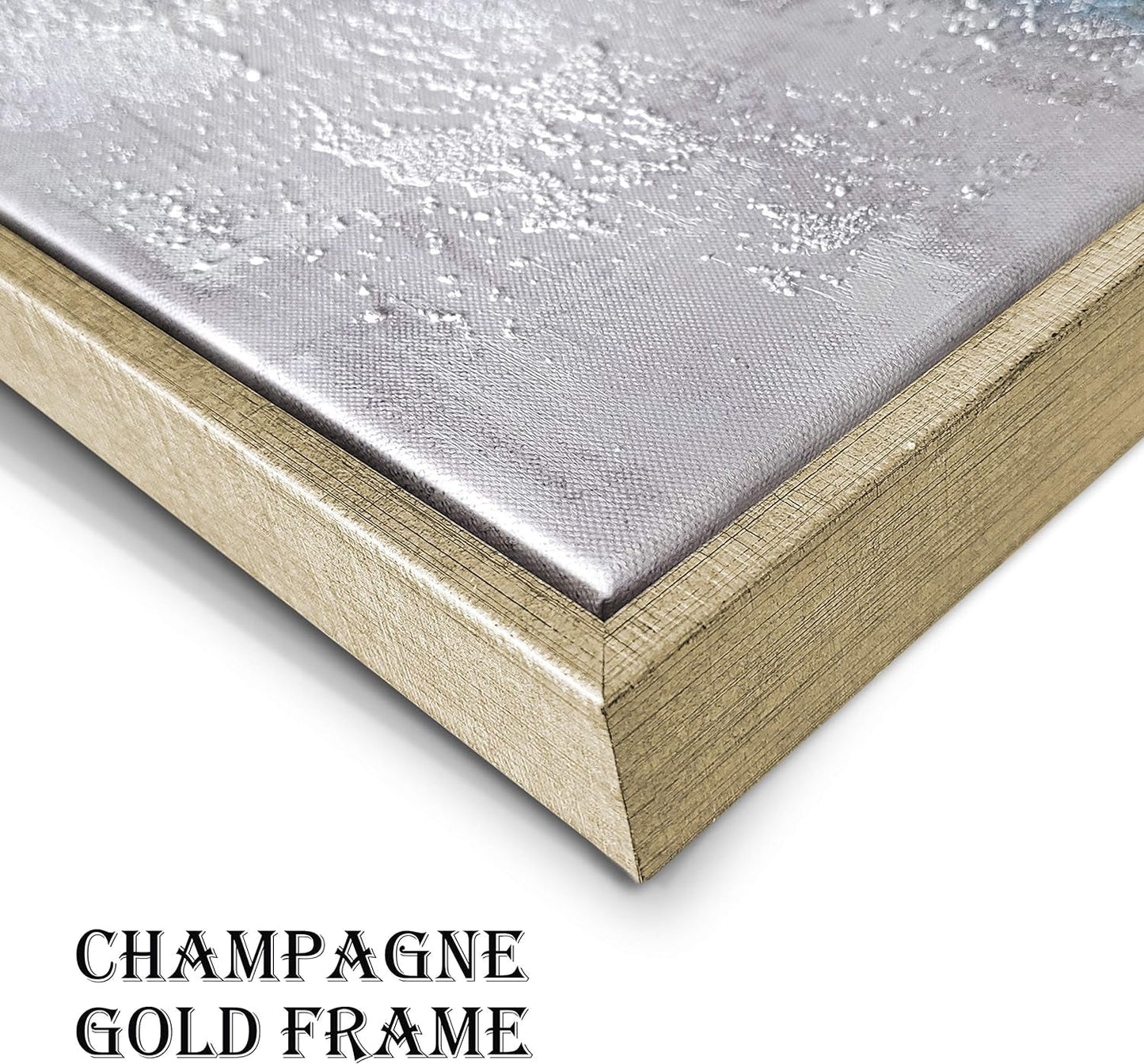 Elegant Marble Abstract Framed Wall Art with Gold Foil – Textured Minimalist Canvas for Bedroom (40”W x 30”H, Multiple Sizes Available)