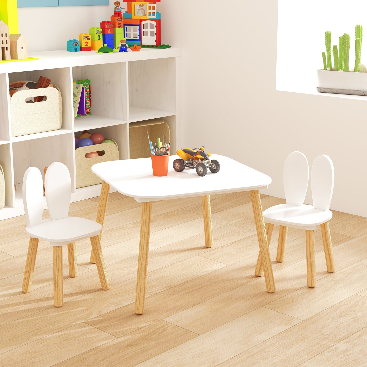 Kids Table and 2 Chairs Set