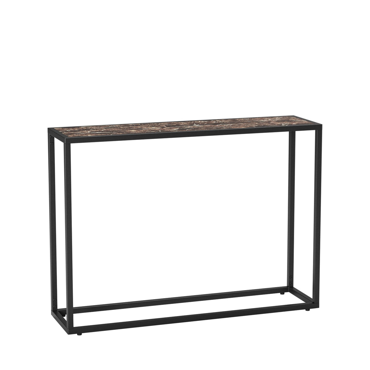 Narrow Console Table - High-End Edge Wrapped Foyer Table