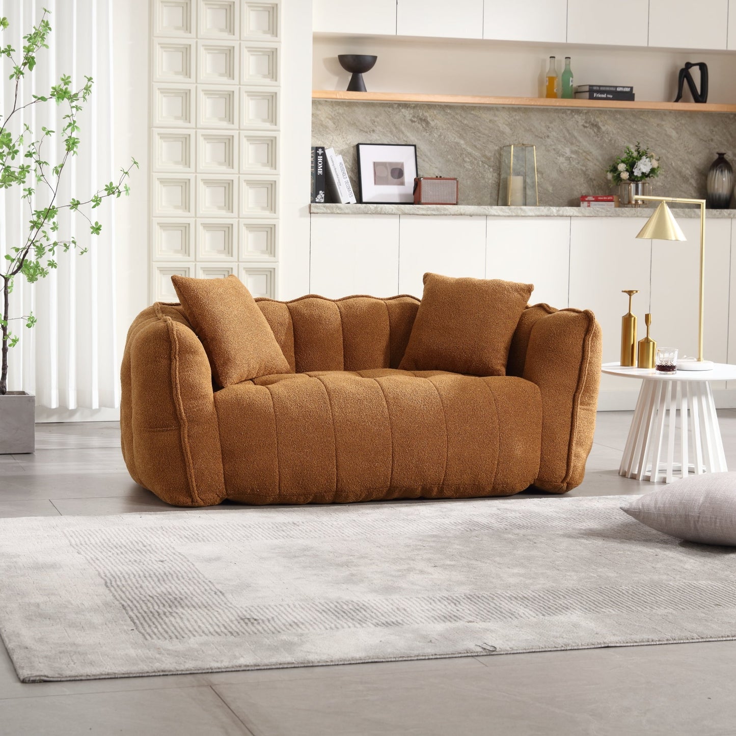Cozy Beanbag Chair with High Resilience Foam Core