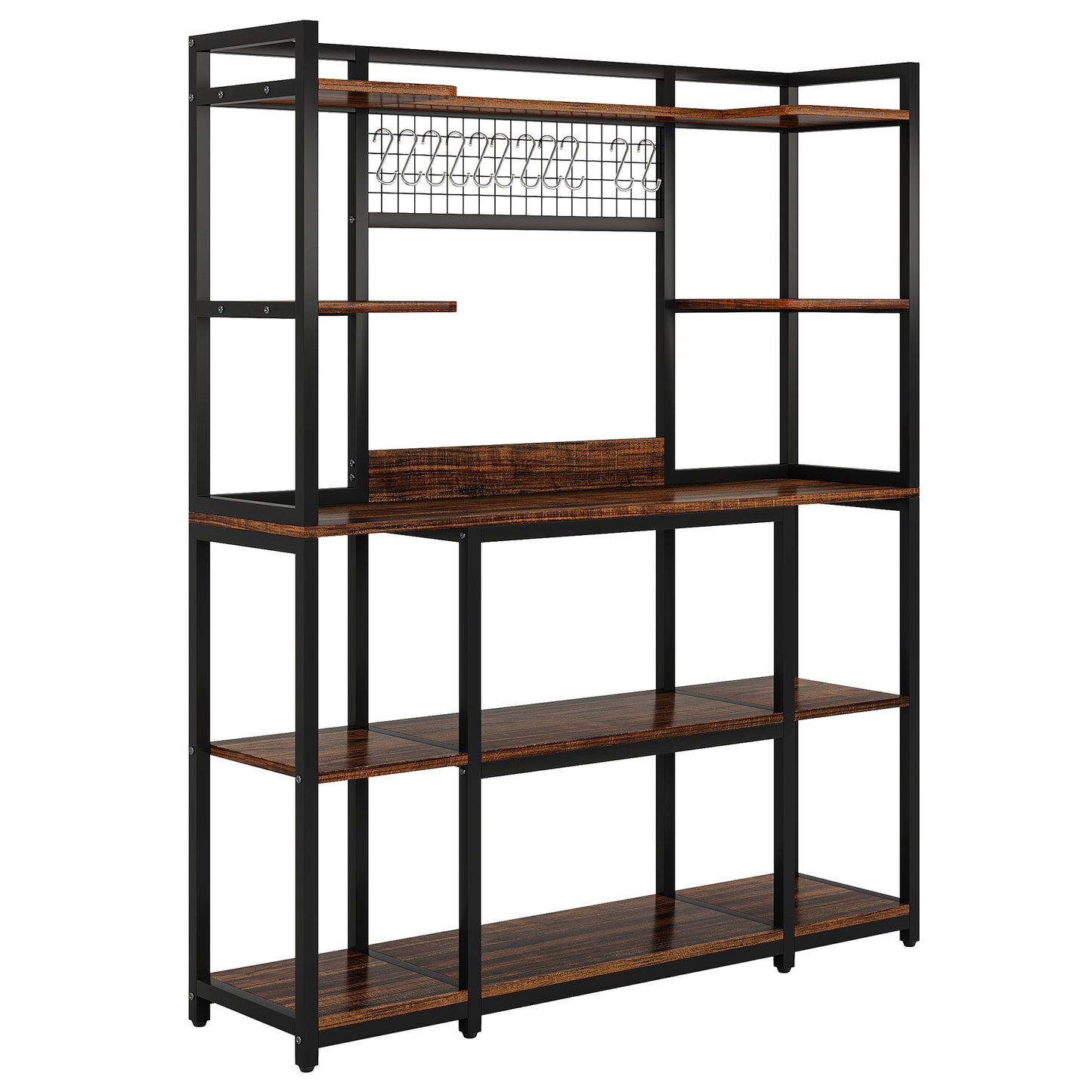 Large 55" Baker's Rack with Hutch
