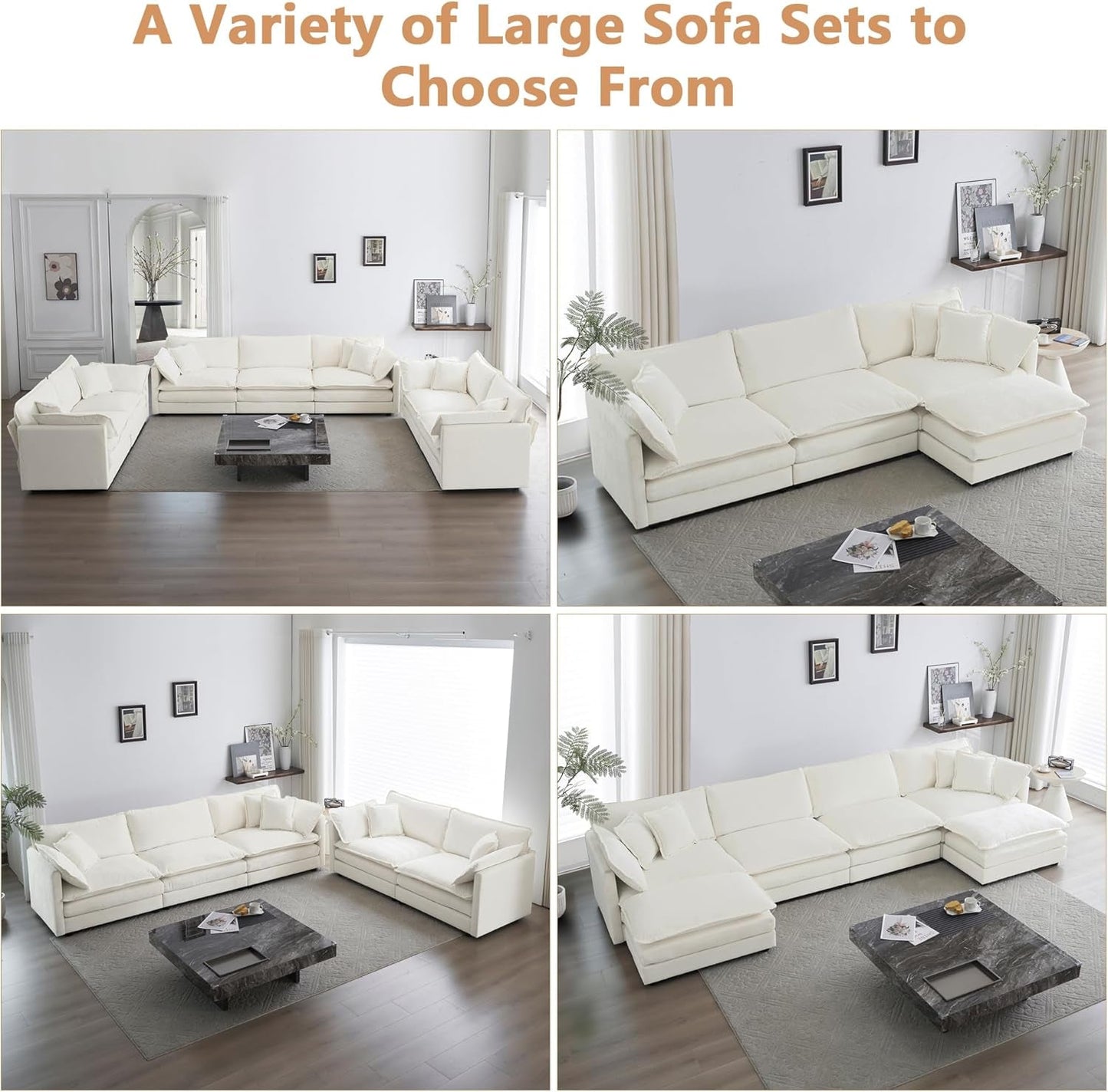 Beige 2 Piece Loveseat Armchair Set Chenille Upholstery