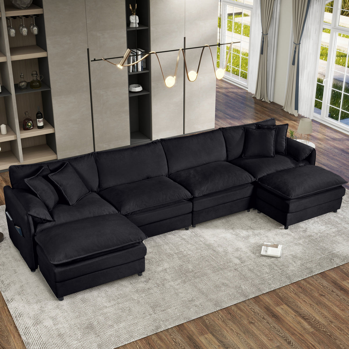 Modular Sectional Sofa - Oversized U Shaped Couch Set