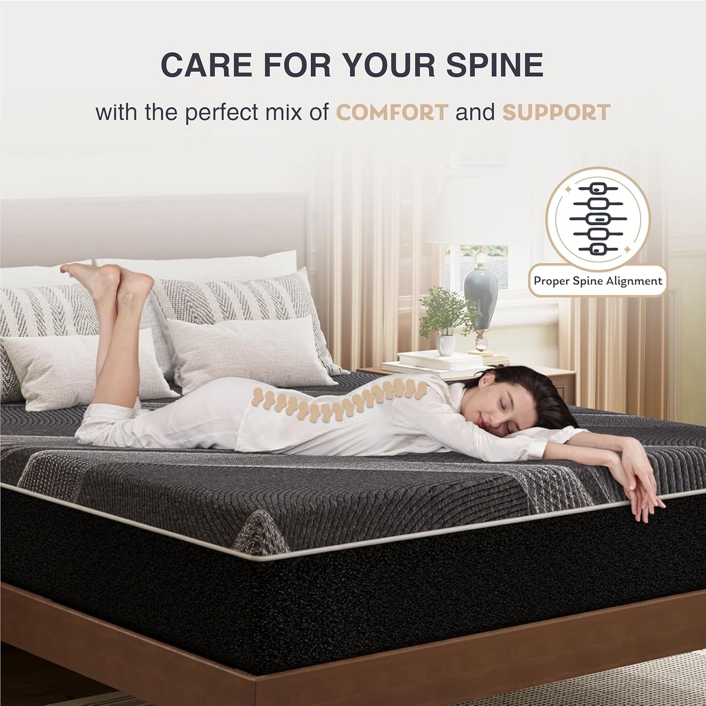 Queen Size Gel Memory Foam Mattress Certipur Certified