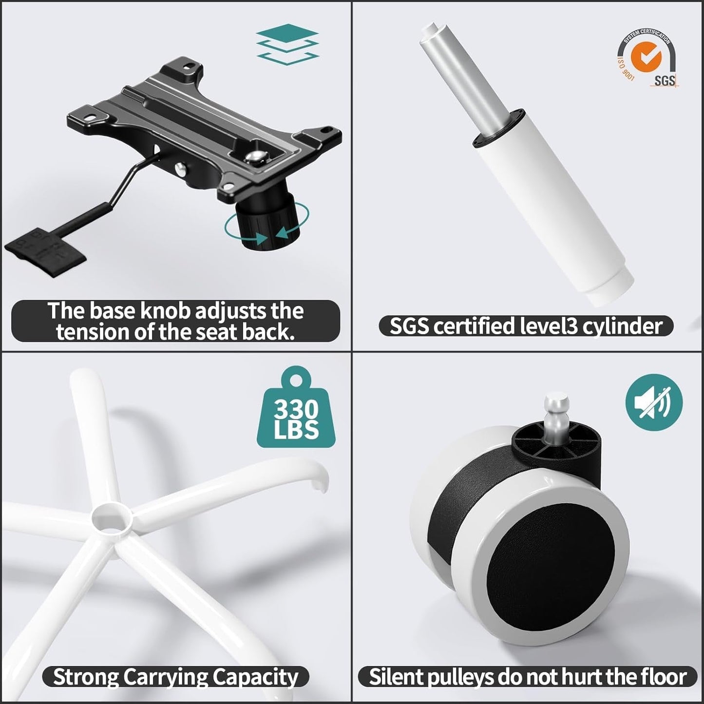 Ergonomic Office Chair With Adjustable Lumbar Support Orange Mesh Desk Chair