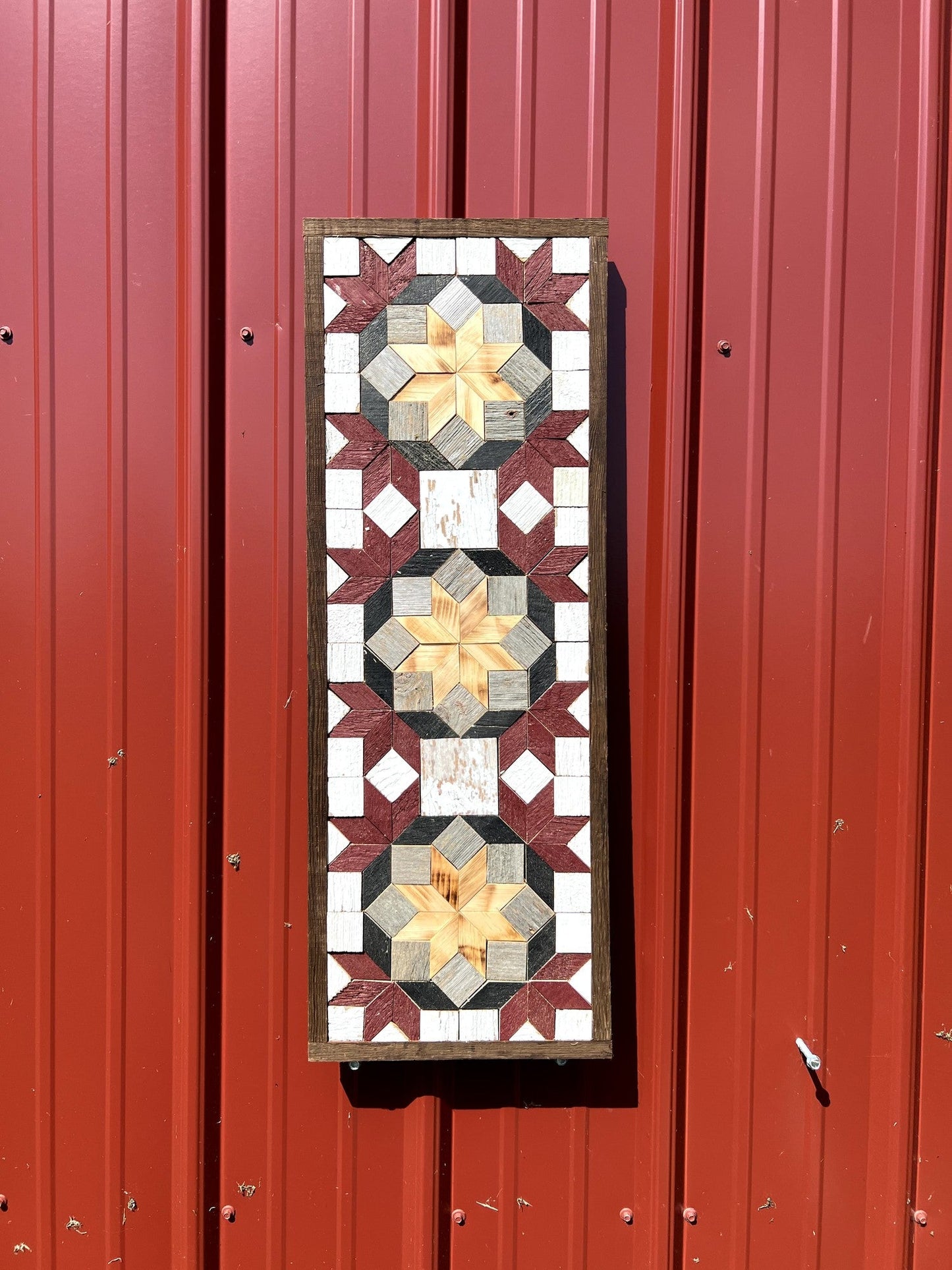 Amish Handmade Barn Quilt - Banner (10.5 in x 30 in)