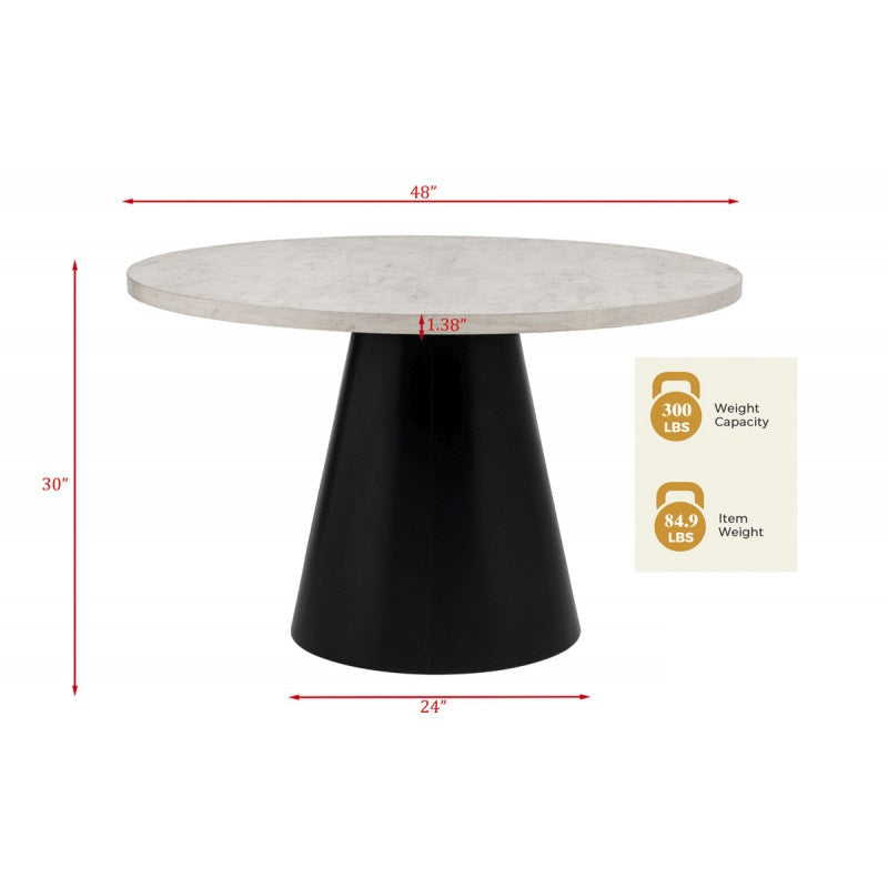 Contemporary Dining Room 5 Piece Set with Upholstered Chairs