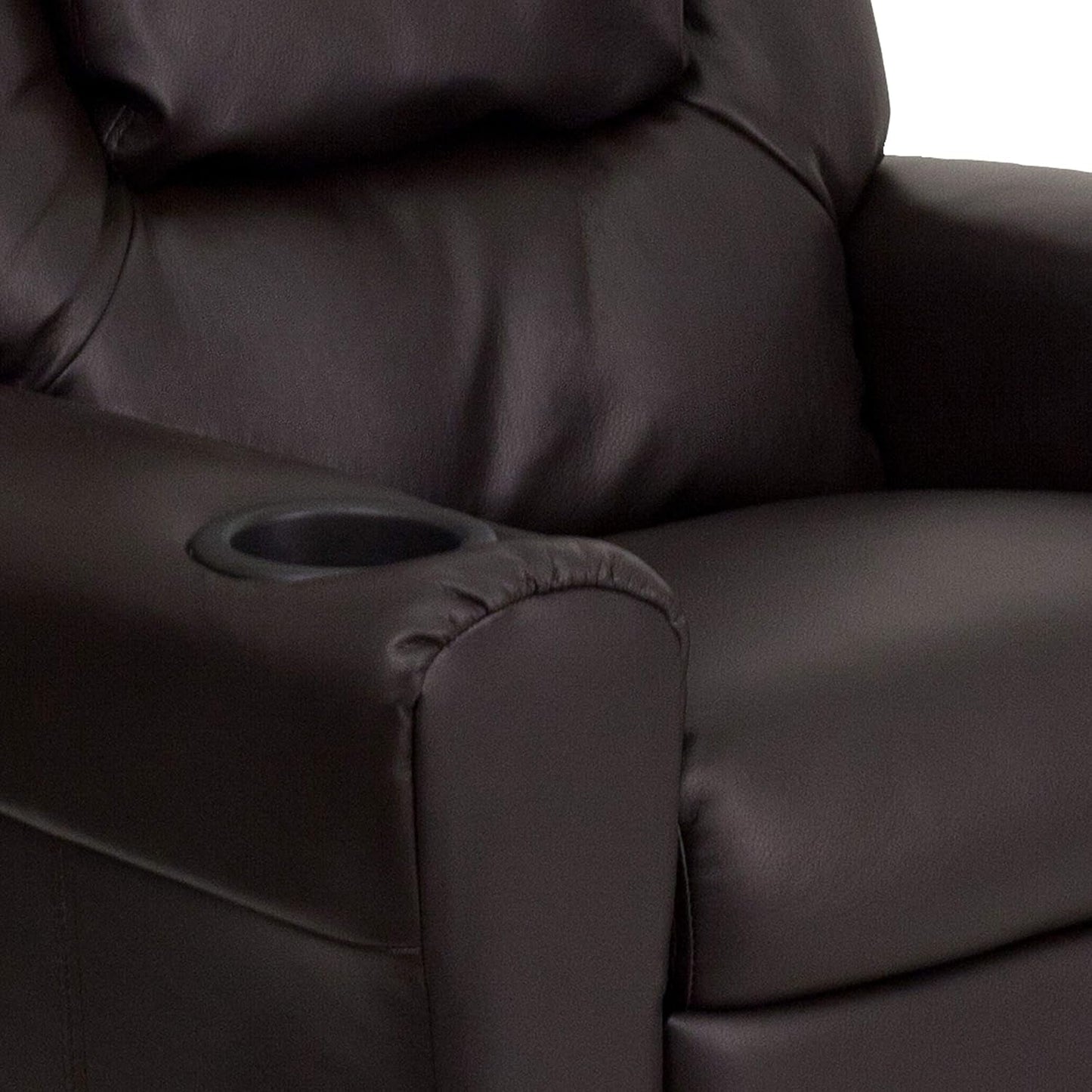 Vana Leathersoft Kids Recliner With Cup Holder And Headrest