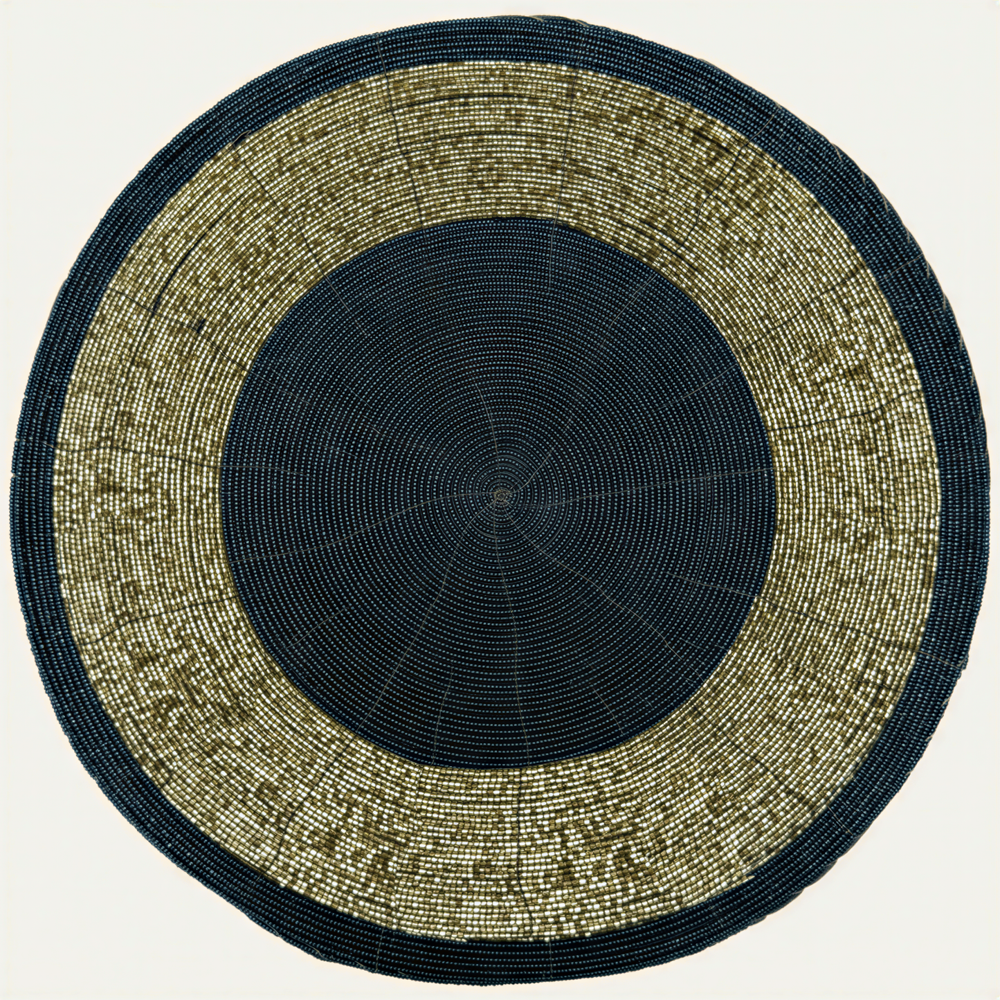Round Beaded Placemats – Elegant Heat Resistant Table Mats Set for Dining