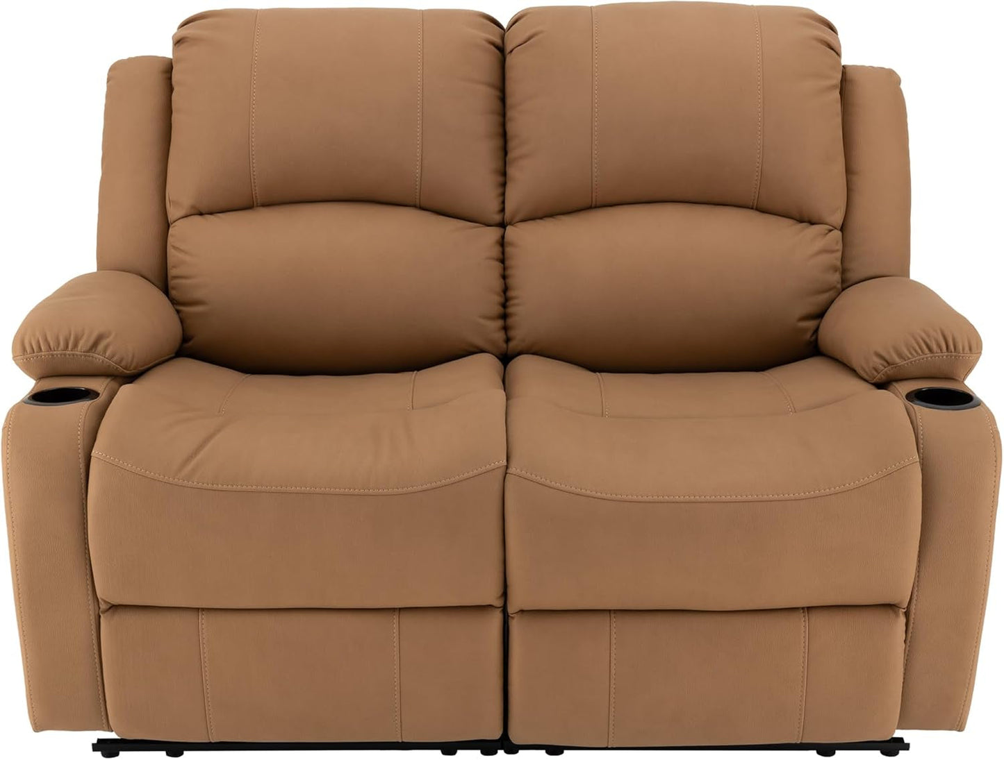58 Inch Wall Hugger RV Theater Recliner Sofa Sand Double
