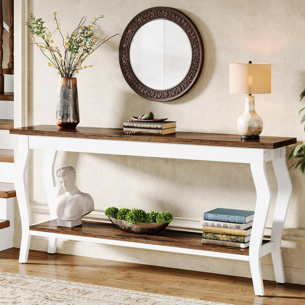 70.9" Vintage French Console Table