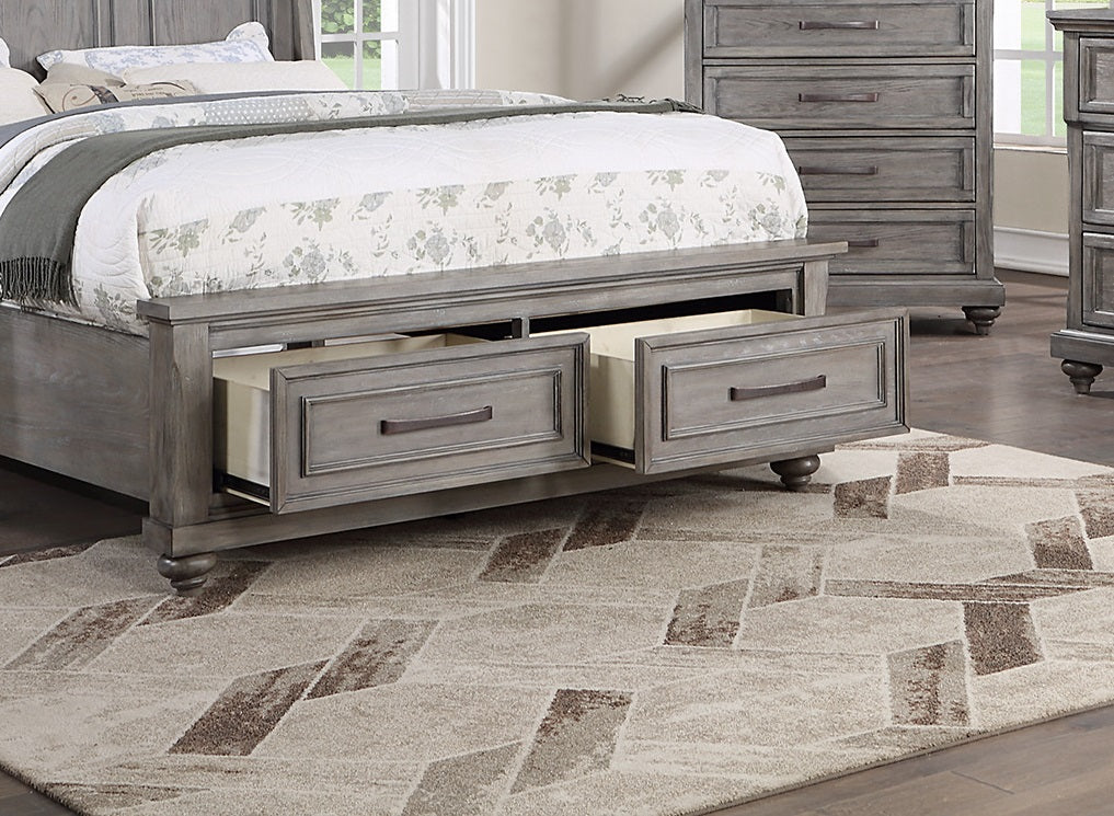Eastern King Size Bed with Underbed Drawer & Nightstands