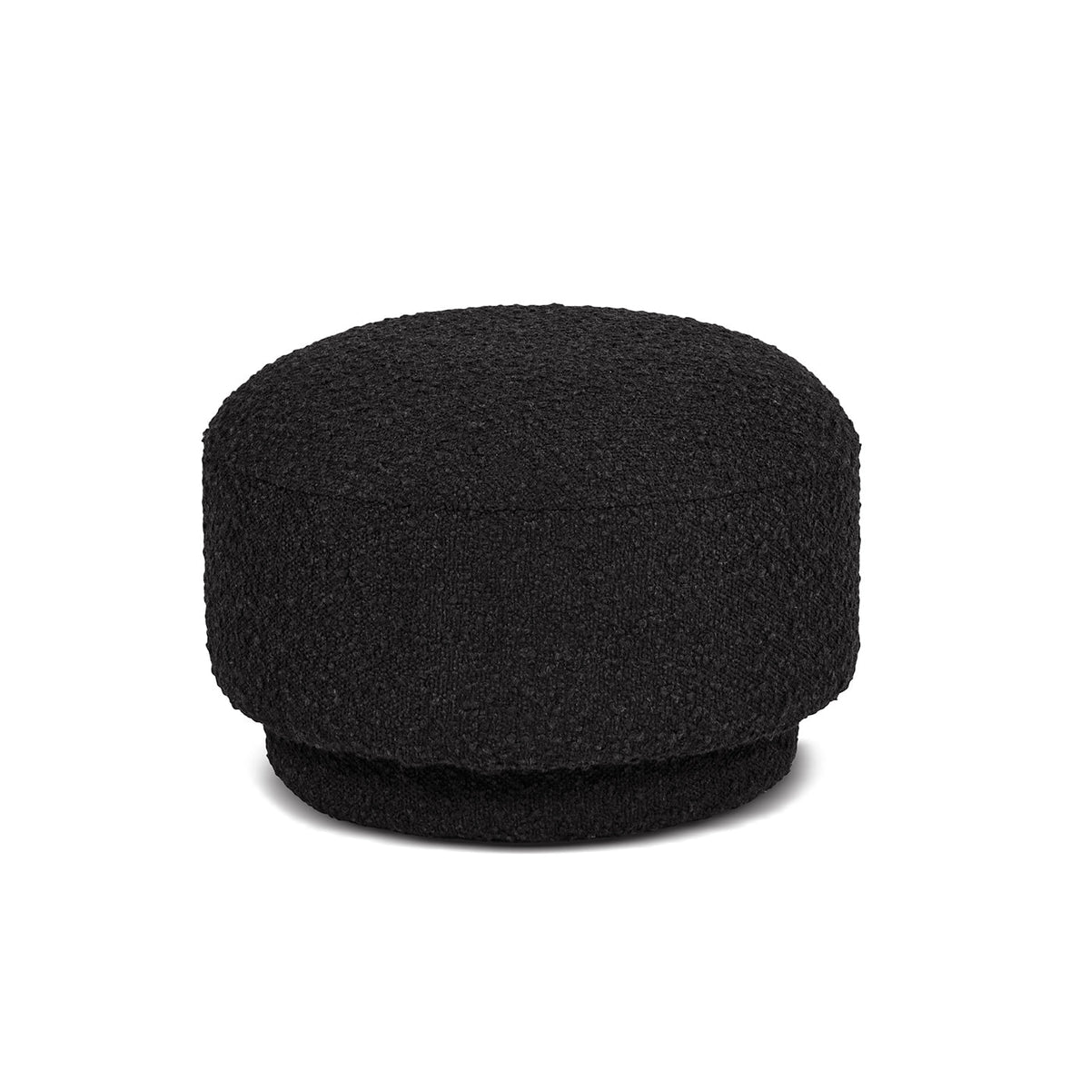 Fuji 15" Mushroom Footstool Ottoman, Ebony