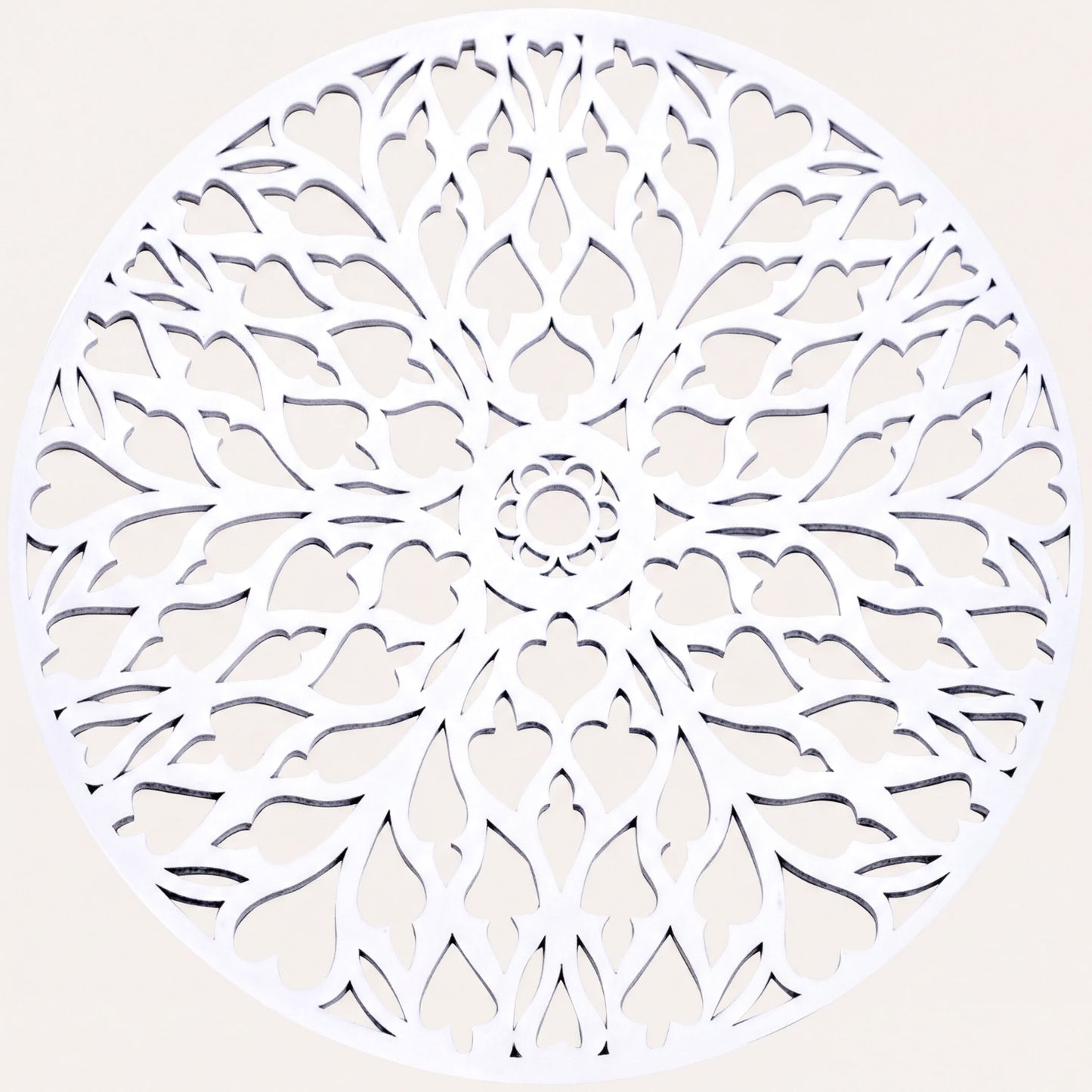 White Wooden Trivet - Heat Resistant Placemats for Dining Table Decor