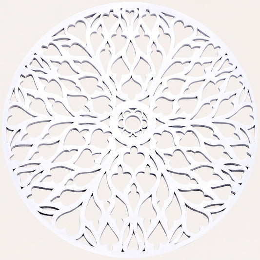 White Wooden Trivet - Heat Resistant Placemats for Dining Table Decor