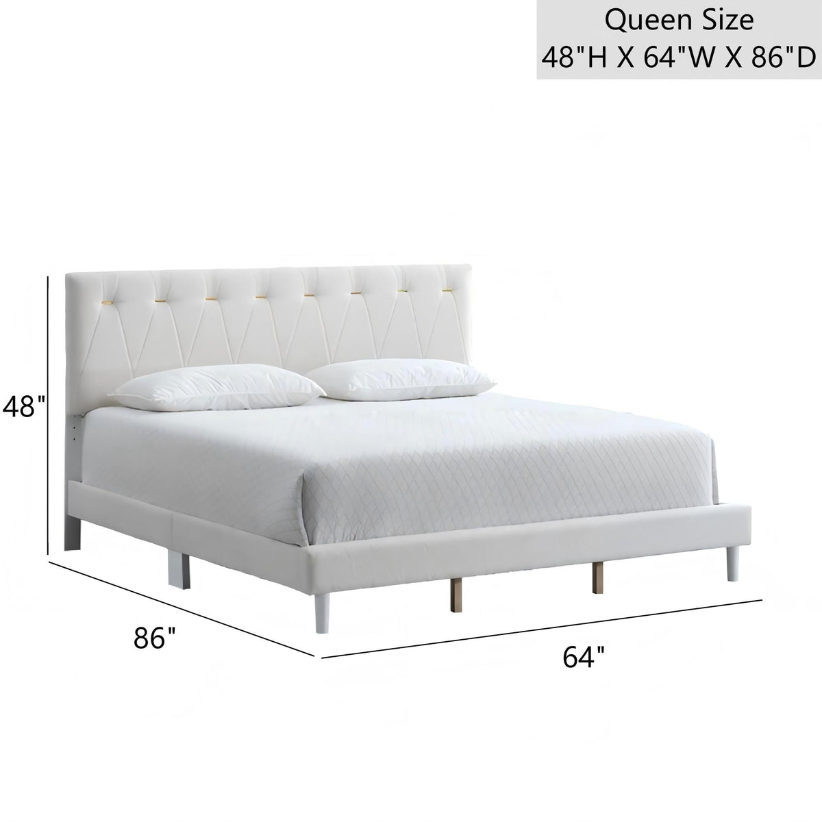 Sinclair G001608-QB-UP Queen Bed in Wheat