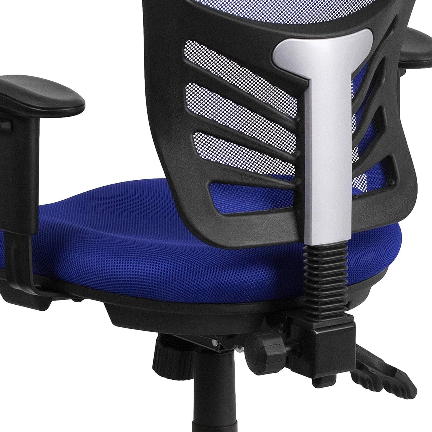 Ergonomic Mesh Office Chair Blue With Adjustable Lumbar