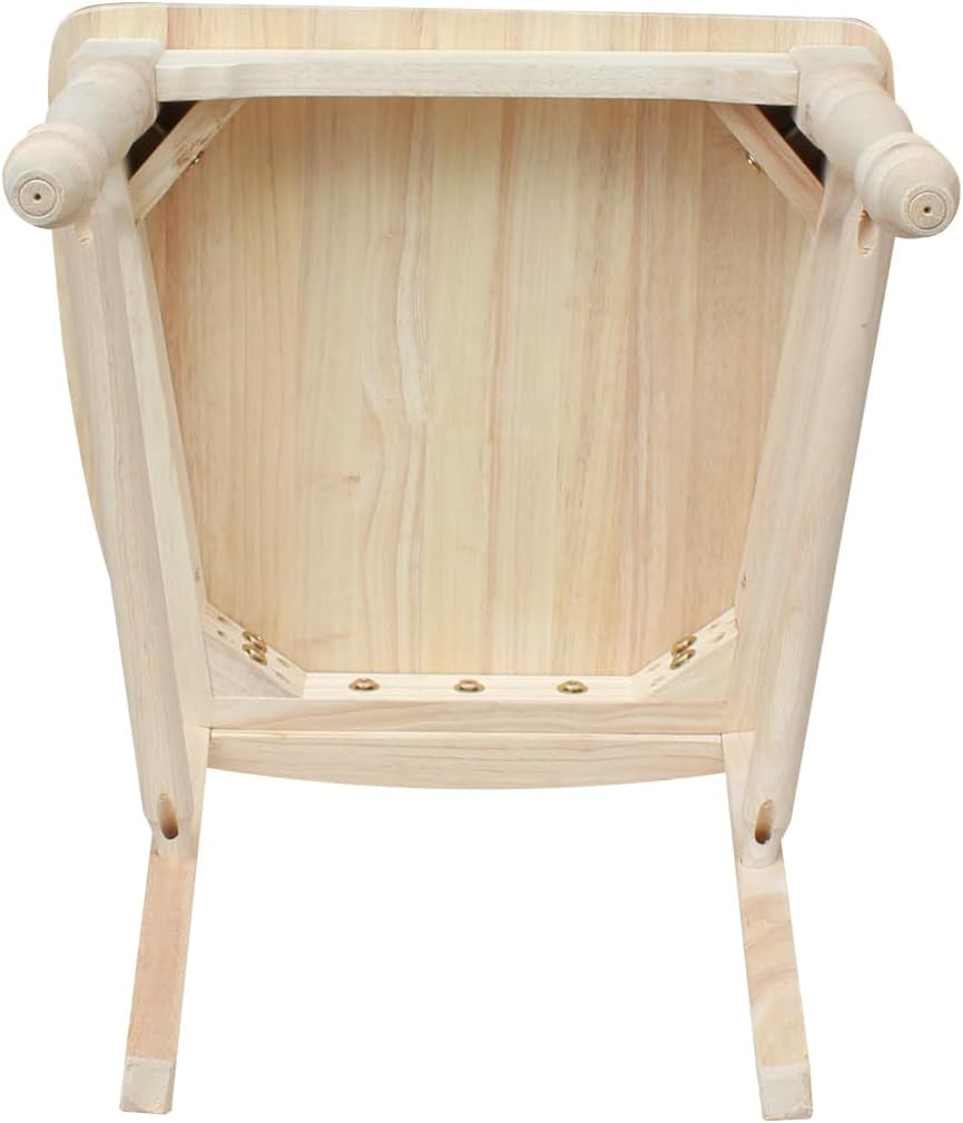 Set Of 2 Maine Ladderback Dining Chairs Unfinished Parawood