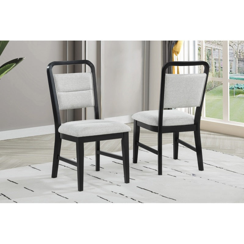 Contemporary Dining Room 5 Piece Set with Upholstered Chairs