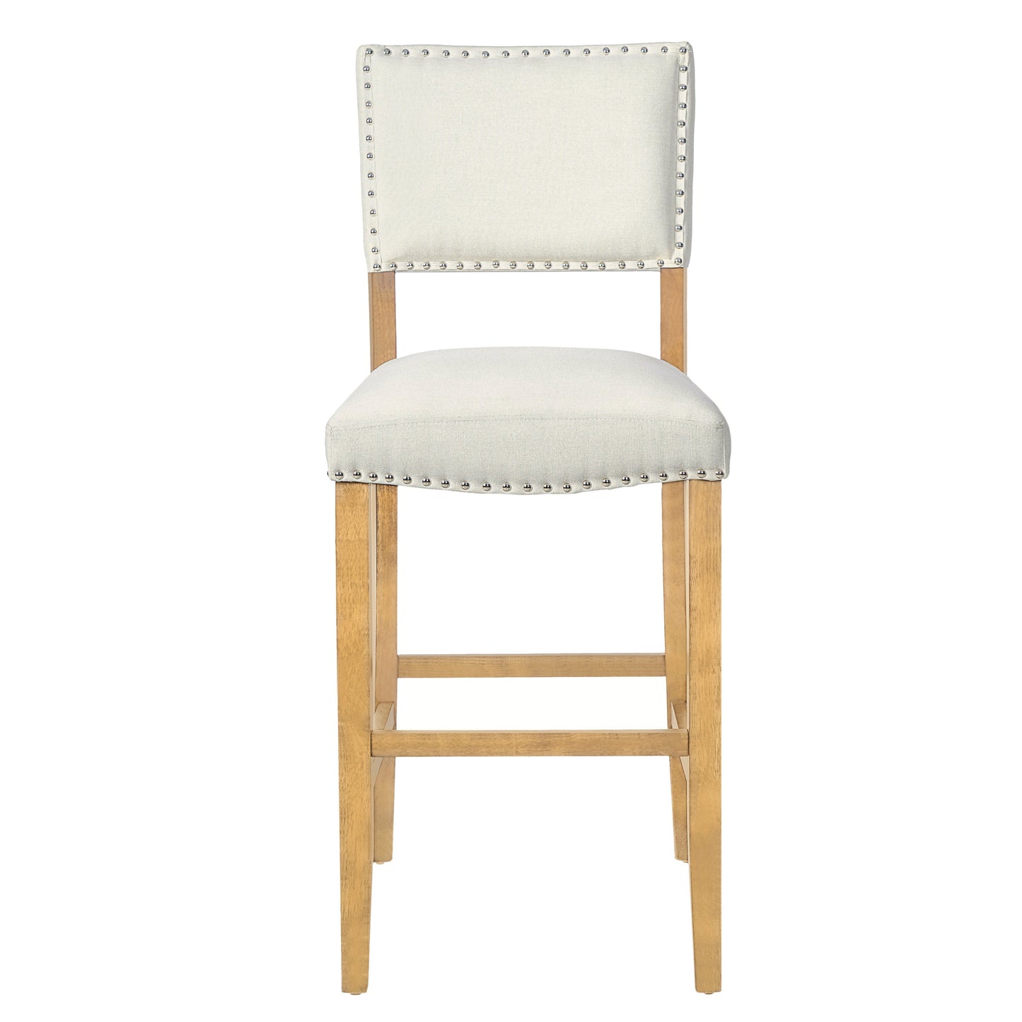 Barstools With Rivet Decoration Set of 2