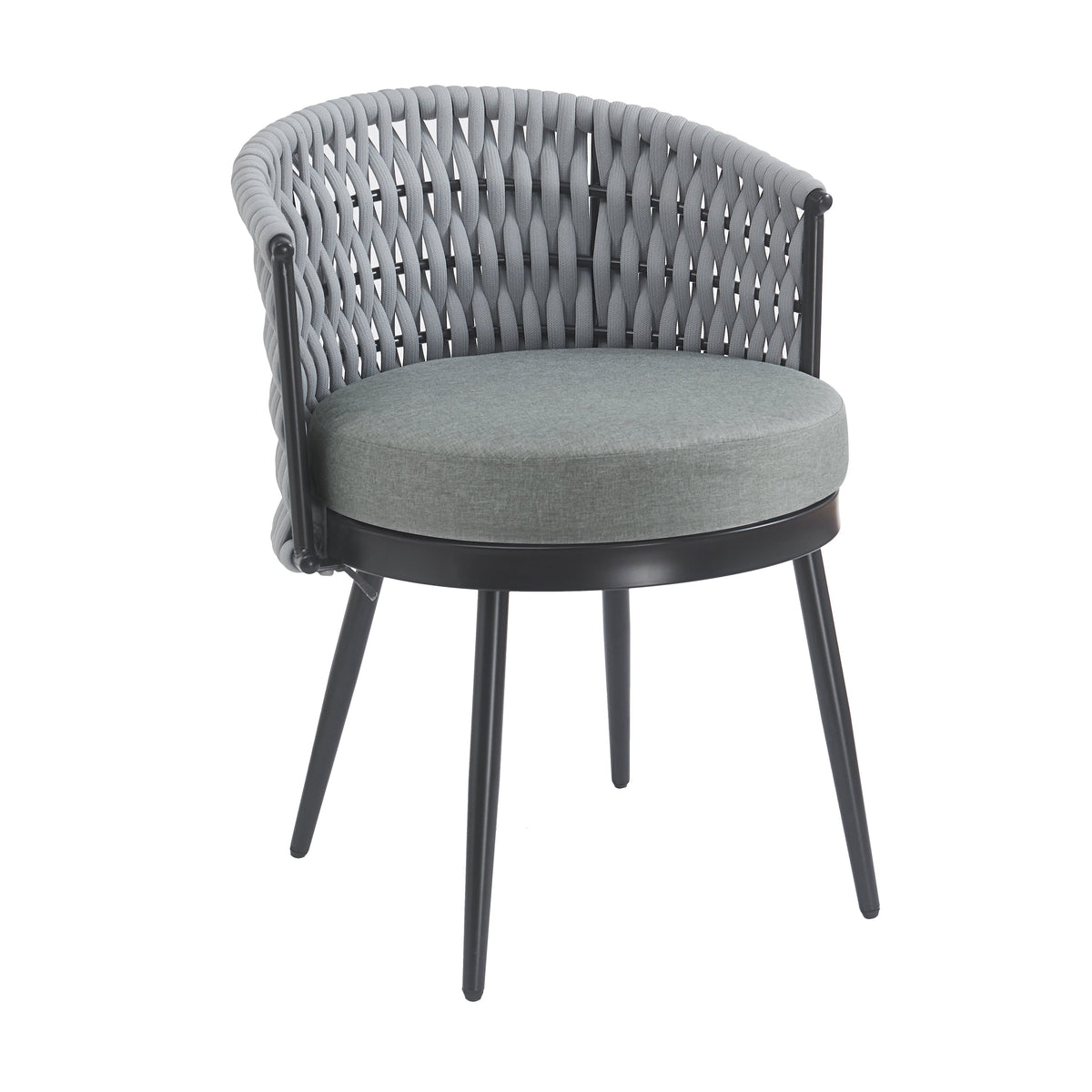Outdoor Dining Chair - Metal & Rope