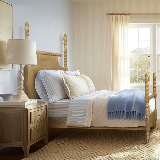 Solid Wood Queen Bed