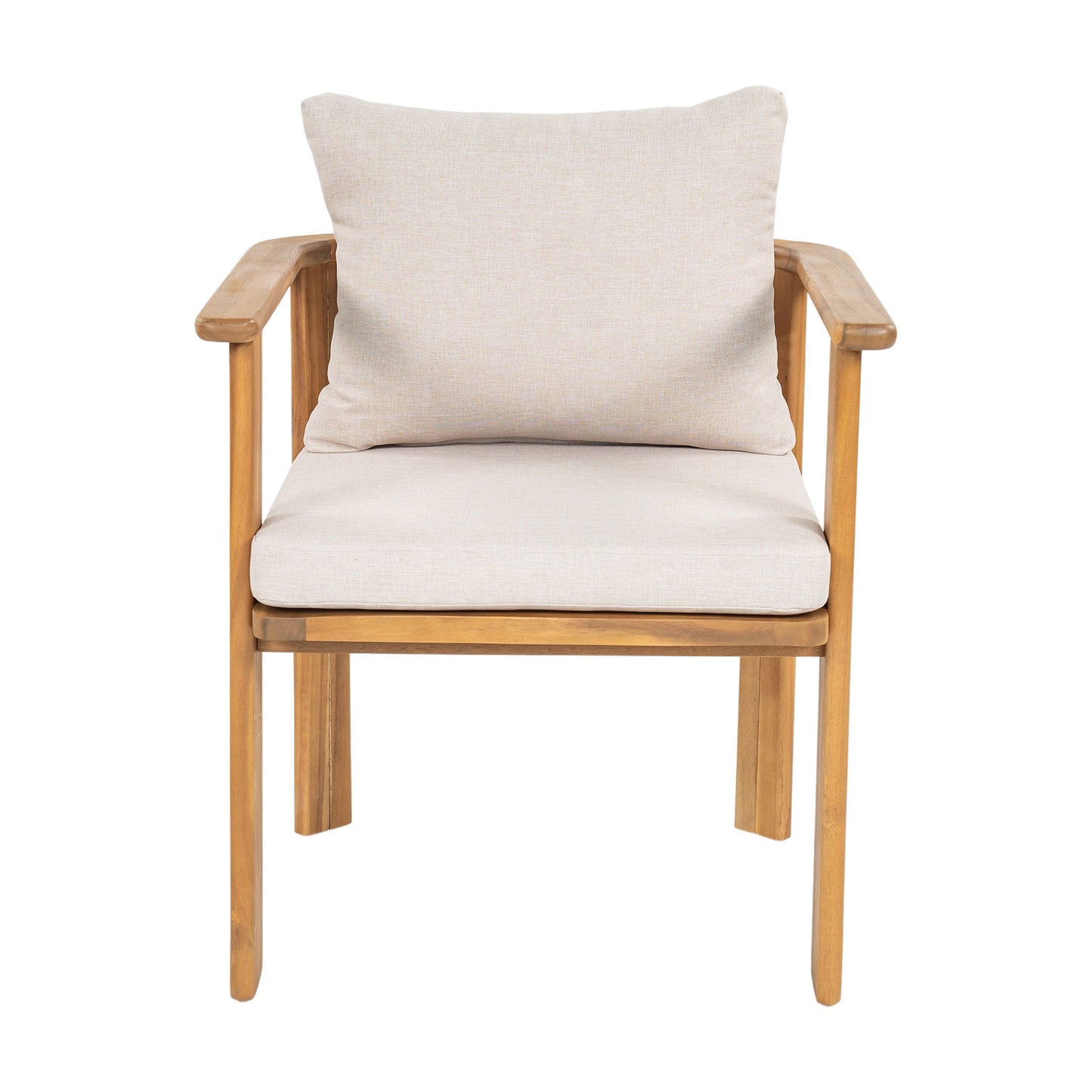 Kaja Outdoor Acacia Wood Dining Chair, Teak Finish