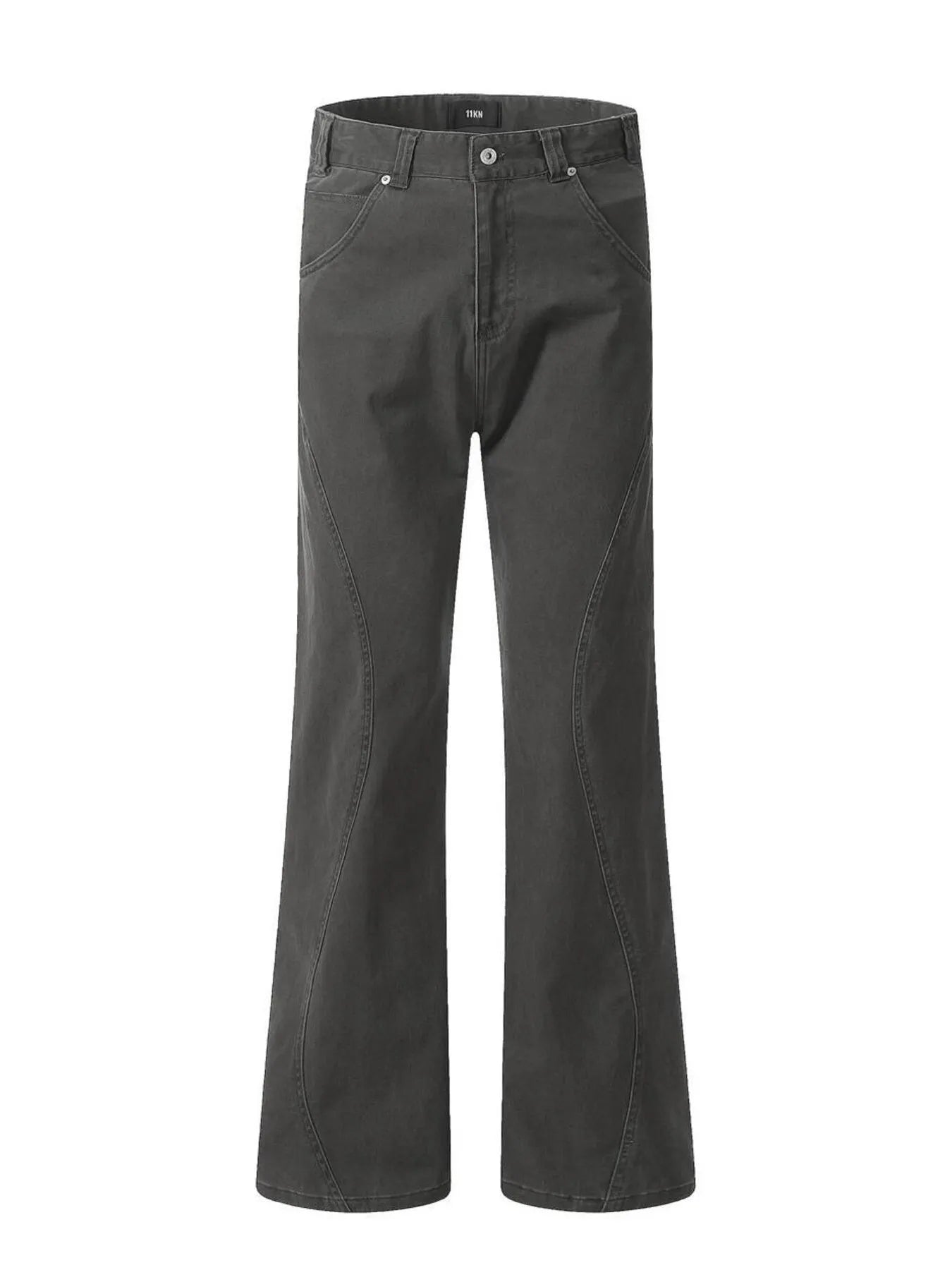 Washed High Waist Flare Pants