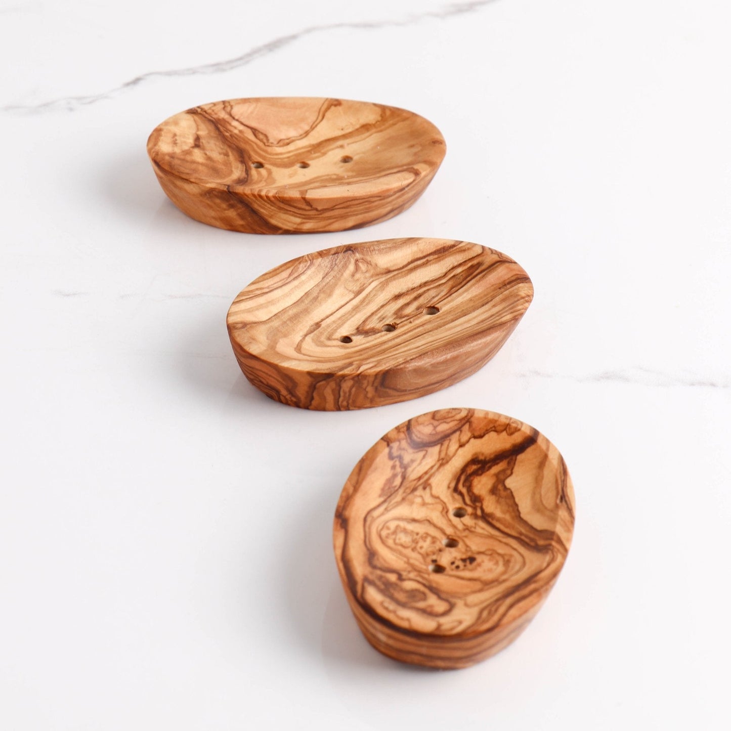 Handmade Olive Wood Soap Dish - Oval, Eco-Friendly & Elegant