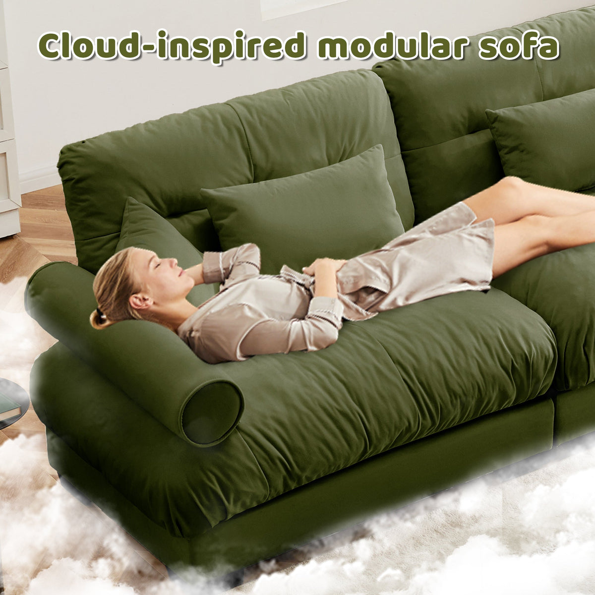 L Shaped Sectional Cloud Sofa