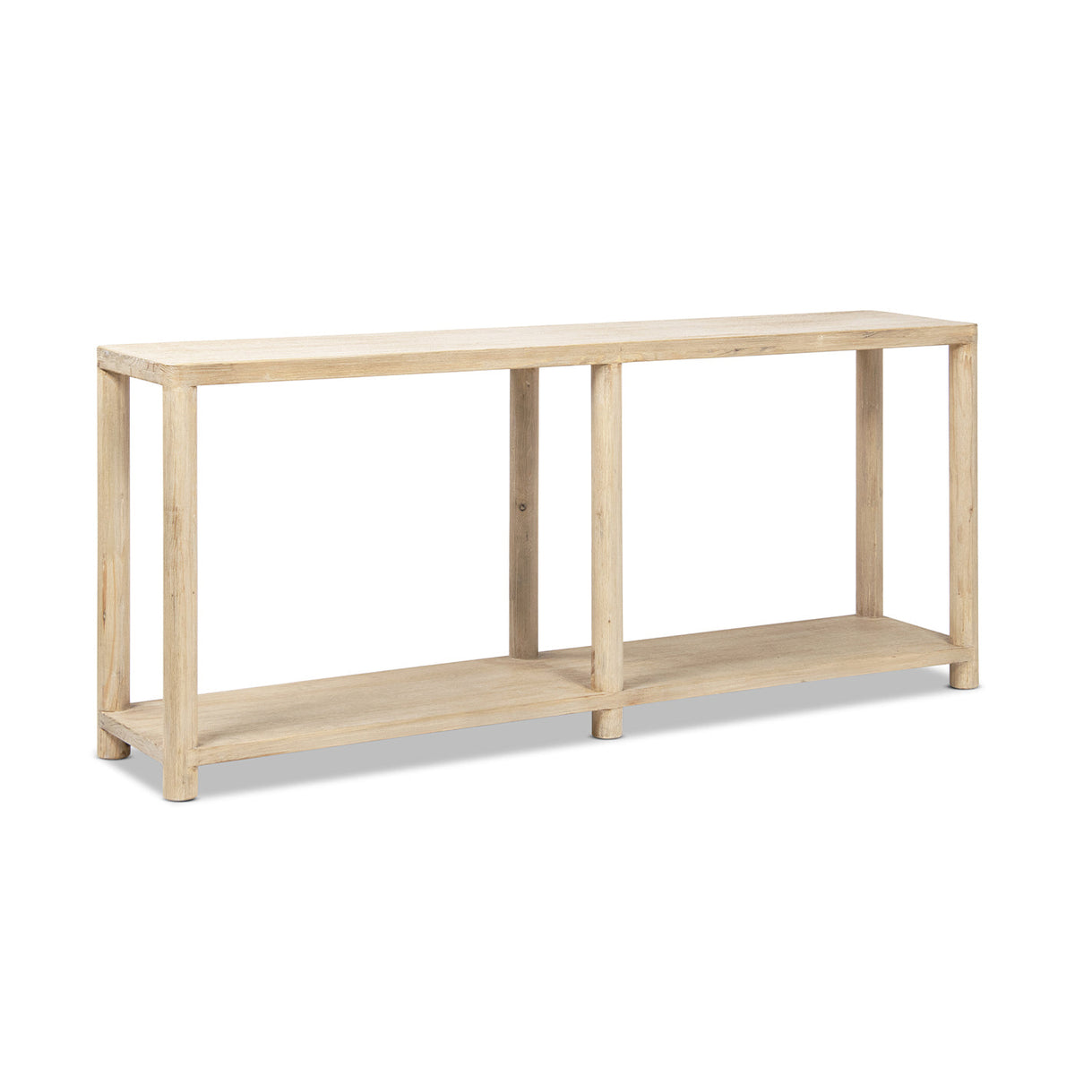 Milo 71" Reclaimed Wood Console Table with Lower Shelf