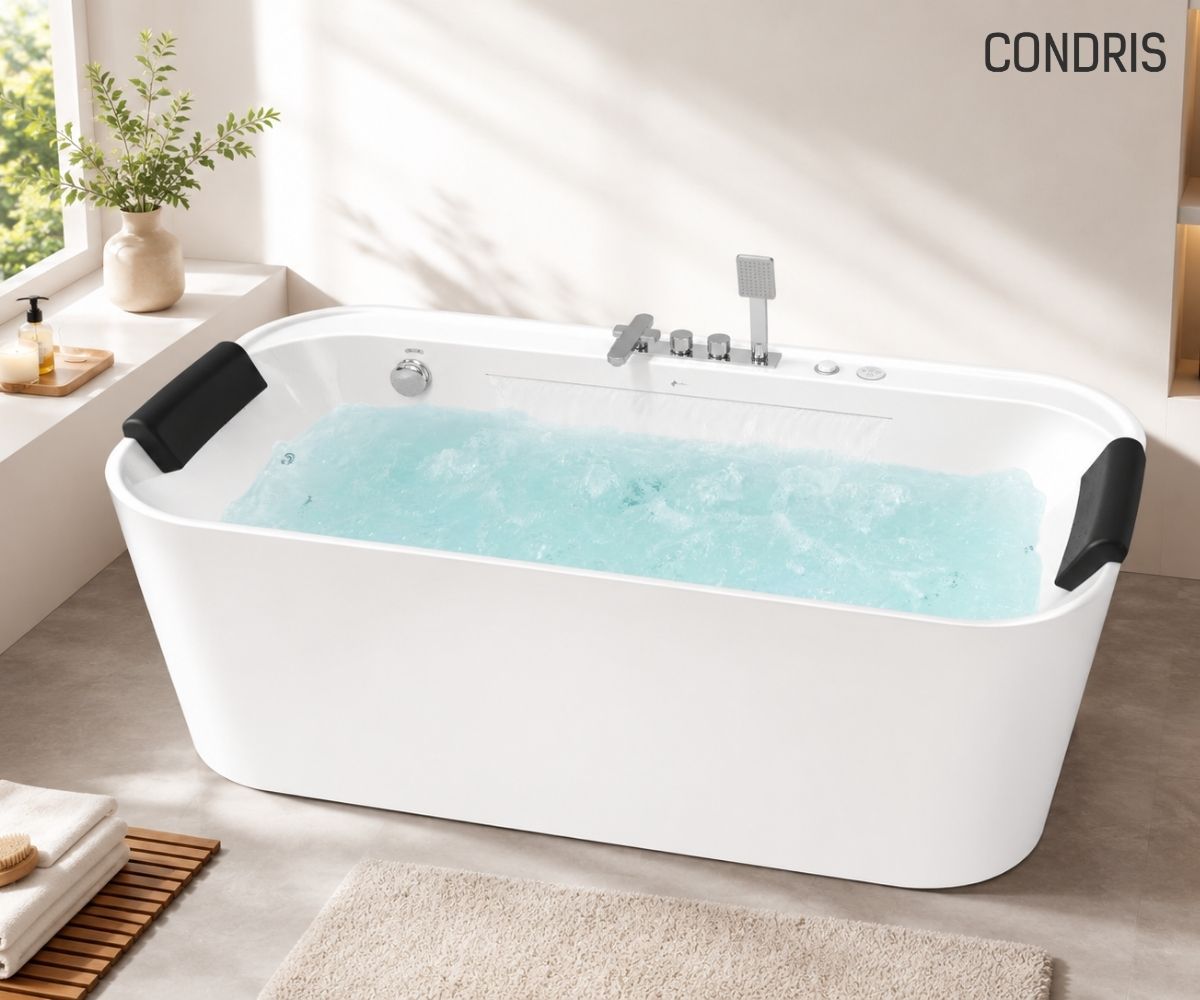 Condris 67" x 35" Whirlpool Bathtub