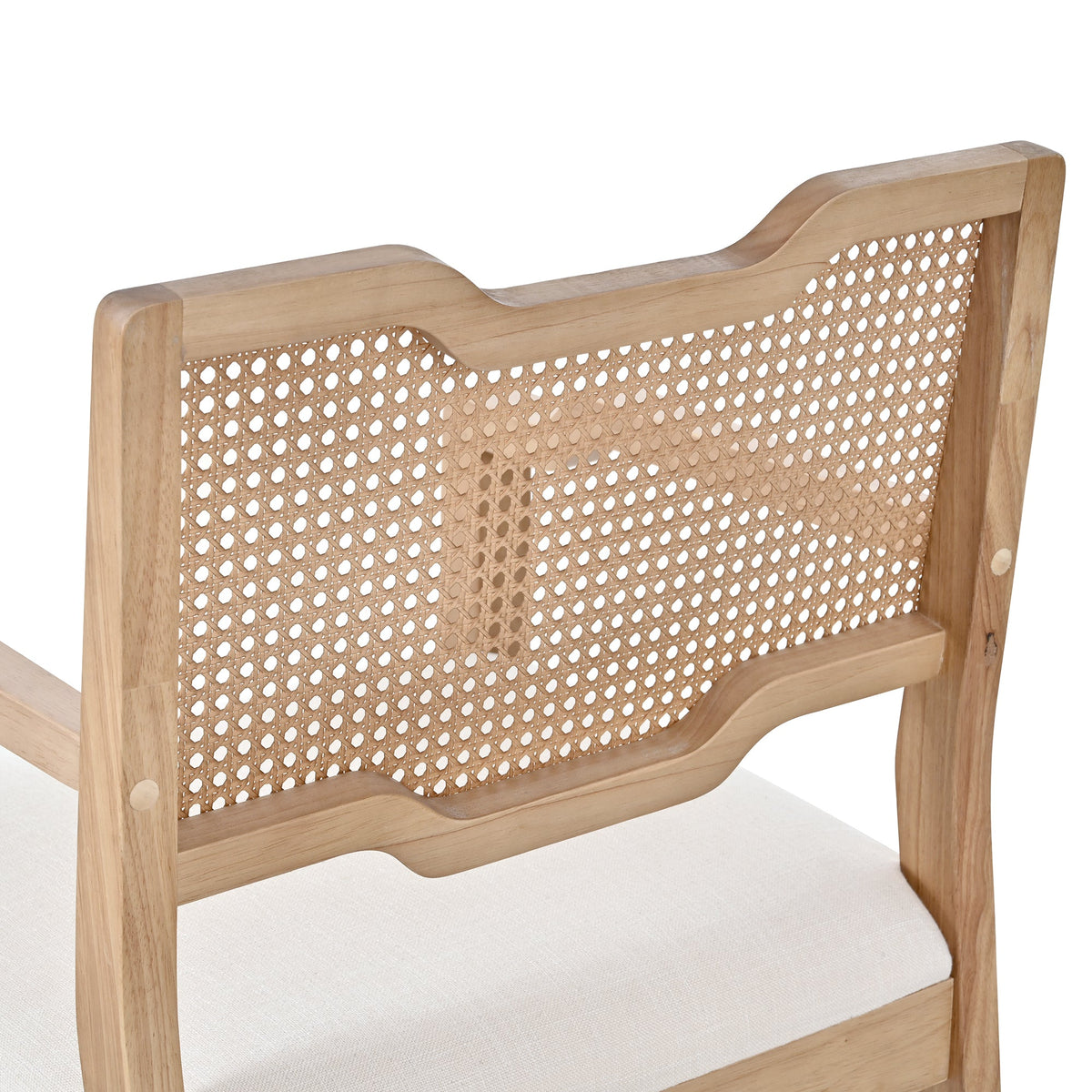 Farmhouse Dining Chairs Set of 2, Upholstered Kitchen Chairs
