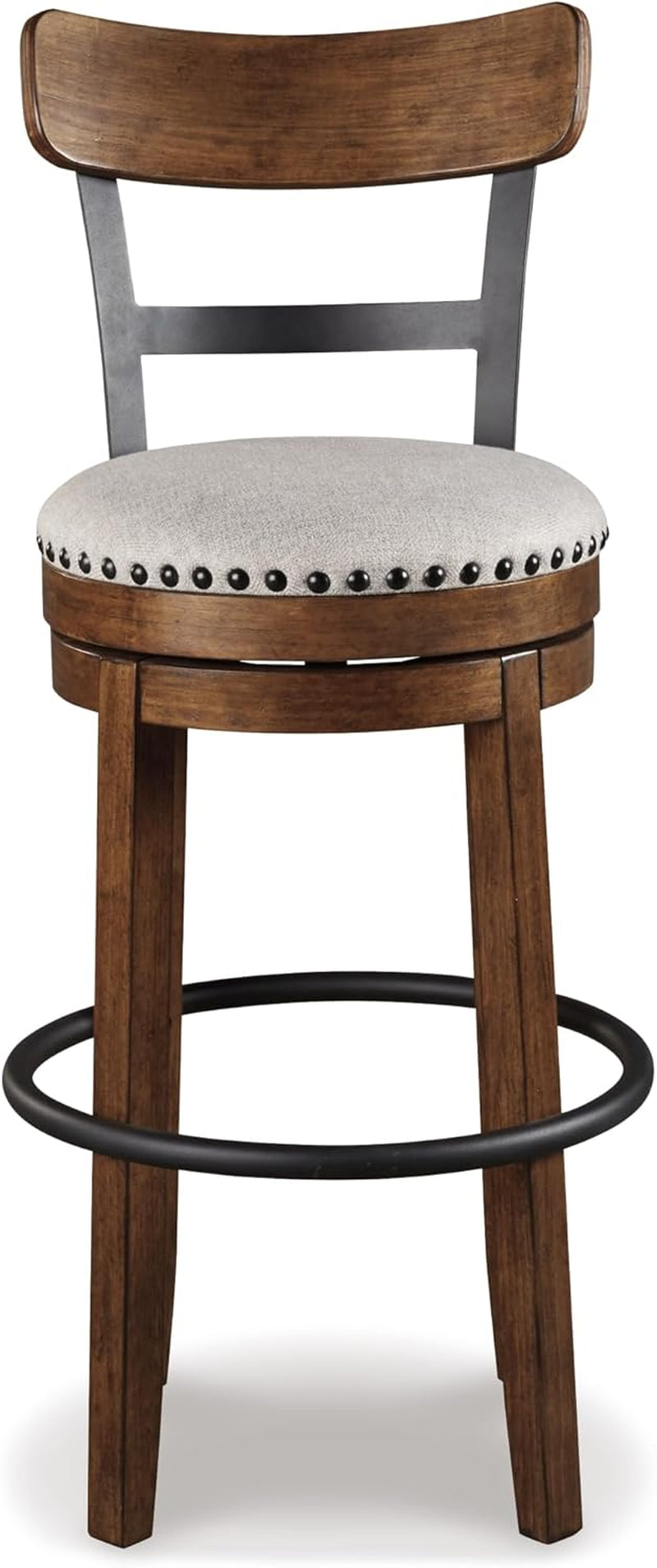 Valebeck 30 Inch Farmhouse Pub Height Bar Stool Brown