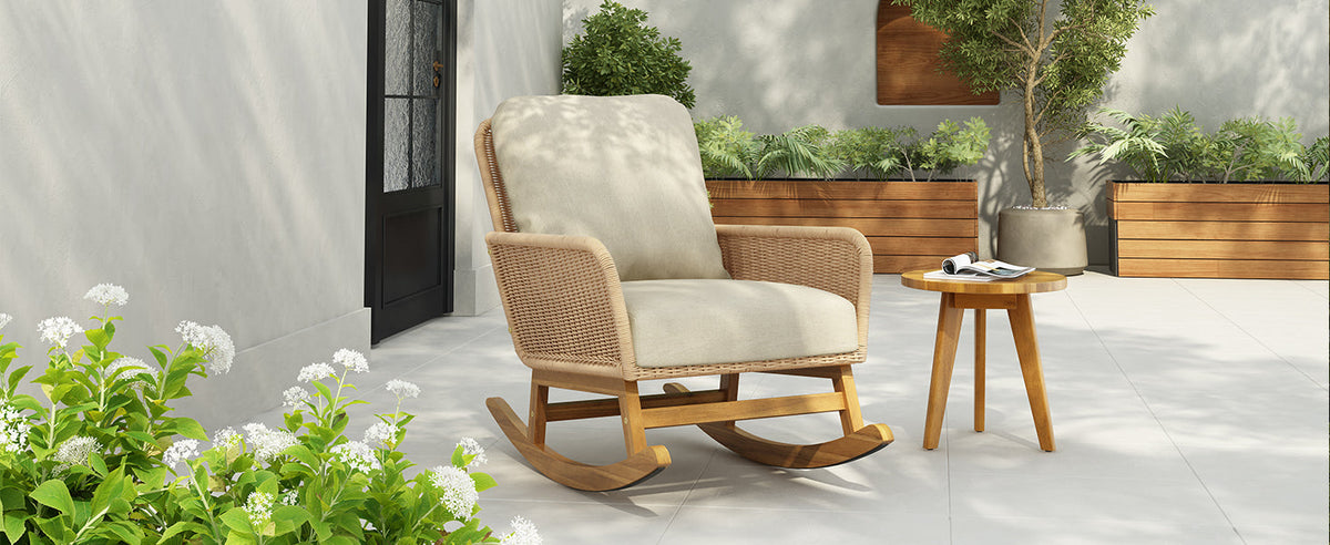 Contemporary Minimalist Patio Seating