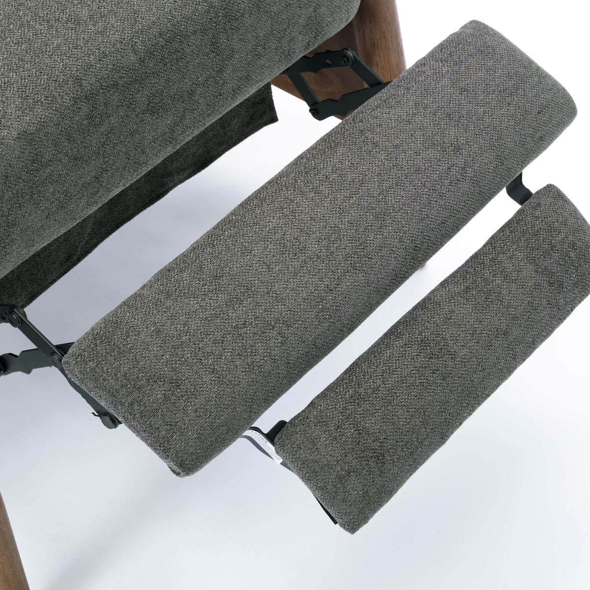 Saugus Wood Arm Push Back Recliner