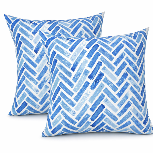 2 Pack Outdoor Throw Pillows, Waterproof & Fade-Resistant