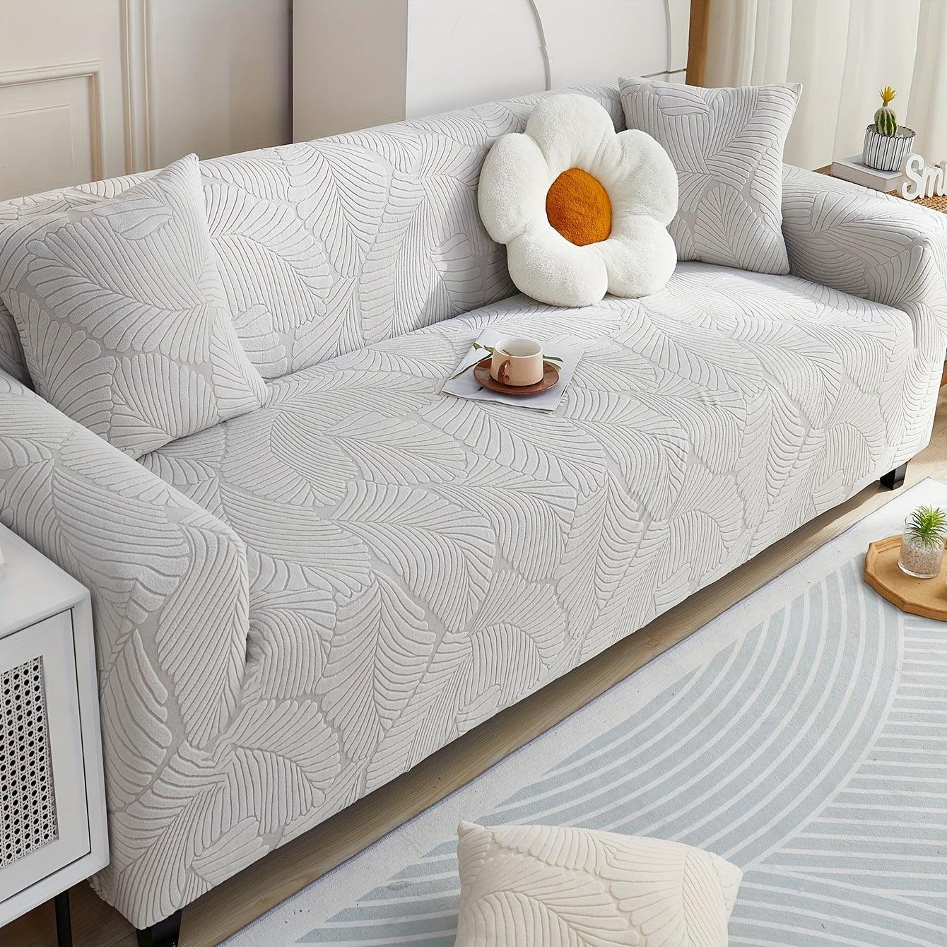 Premium Stretch Gray Couch Cover | Durable, Non-Slip & Versatile