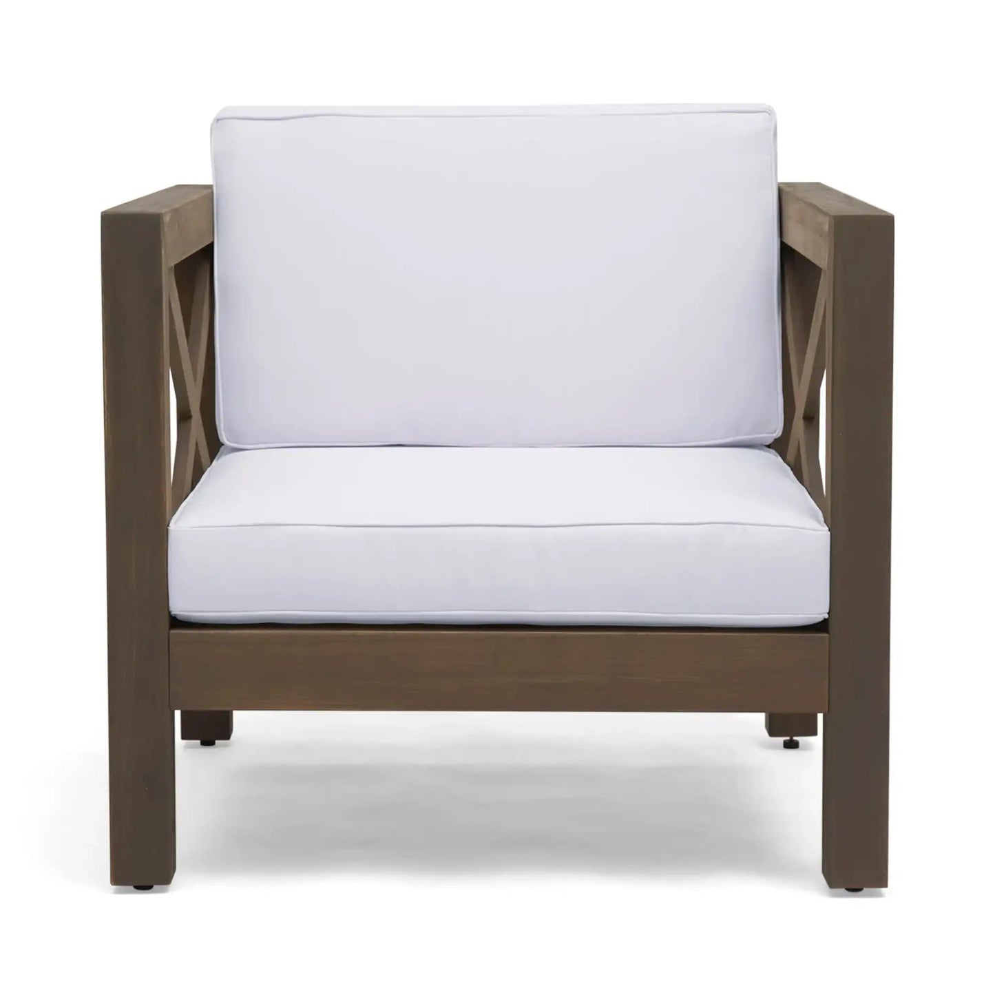 Brava Mid-Century Modern Club Chair With Water Resistant Cushions