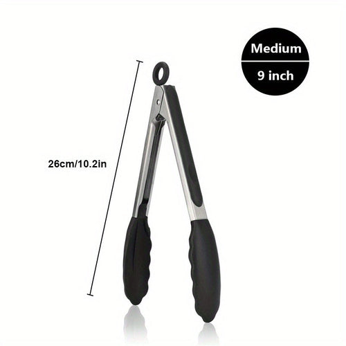 HighHeat Silicone Kitchen Tongs with Locking Grip 30cm