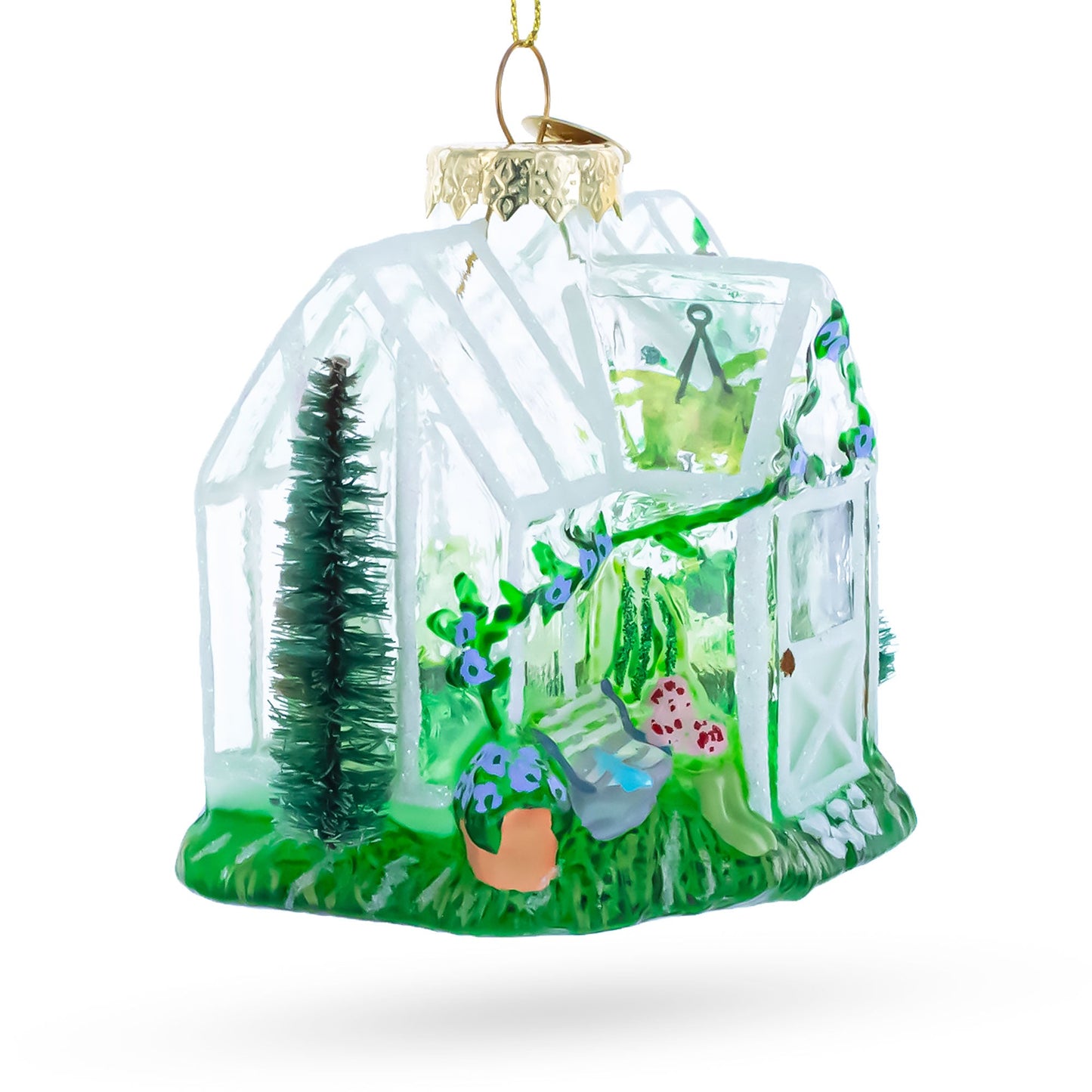Greenhouse Glass Christmas Ornament