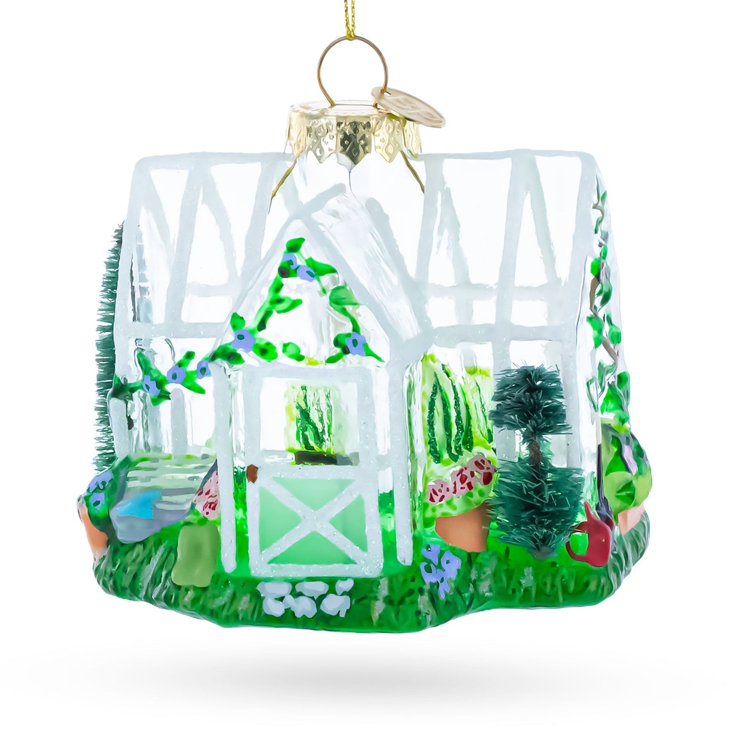 Greenhouse Glass Christmas Ornament