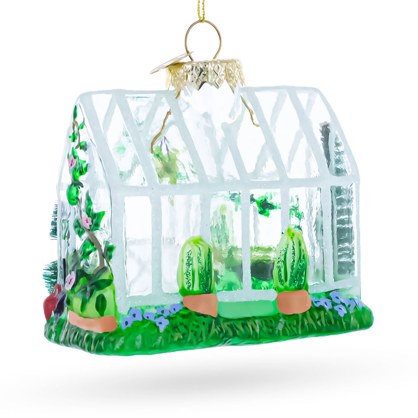Greenhouse Glass Christmas Ornament
