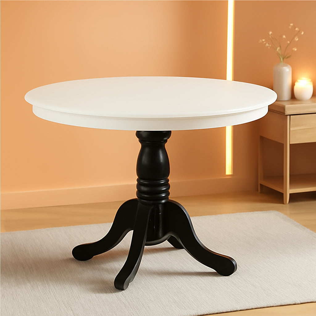 Dining Table 42 Inch Round Top With Pedestal Base Leg