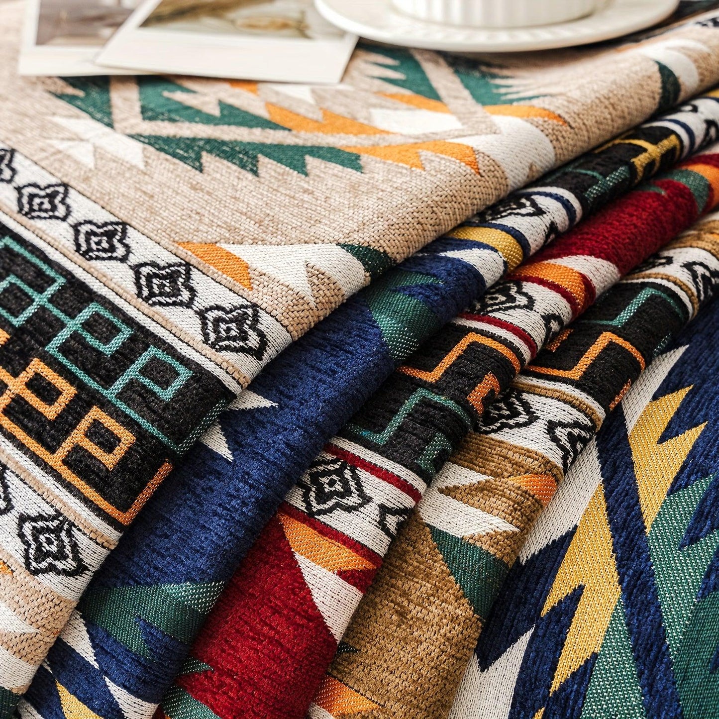 Boho Couch Cover - Chic Snow Chenille Sofa Slipcover