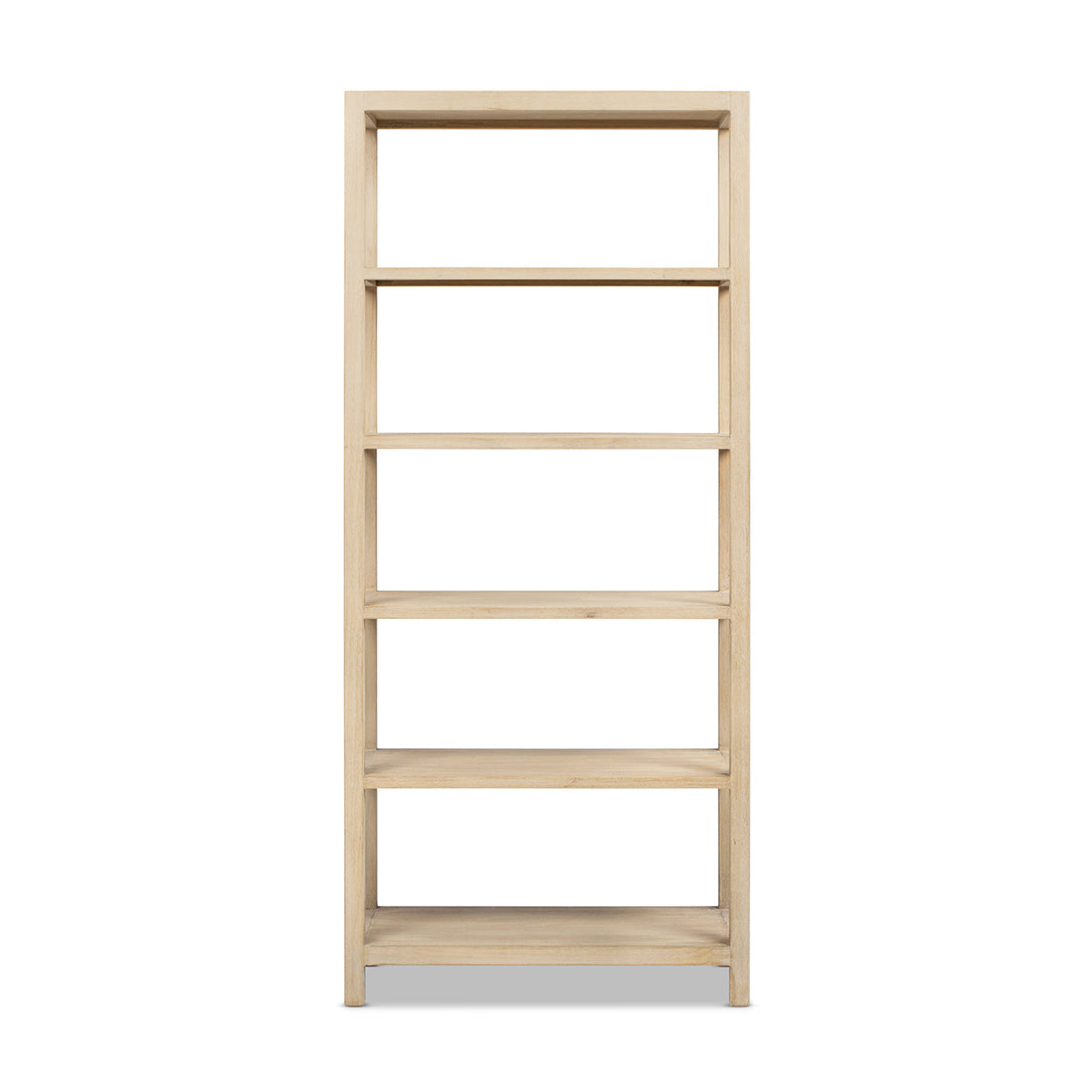 Ellis 71" Reclaimed Wood 5-Shelf Open Frame Bookcase