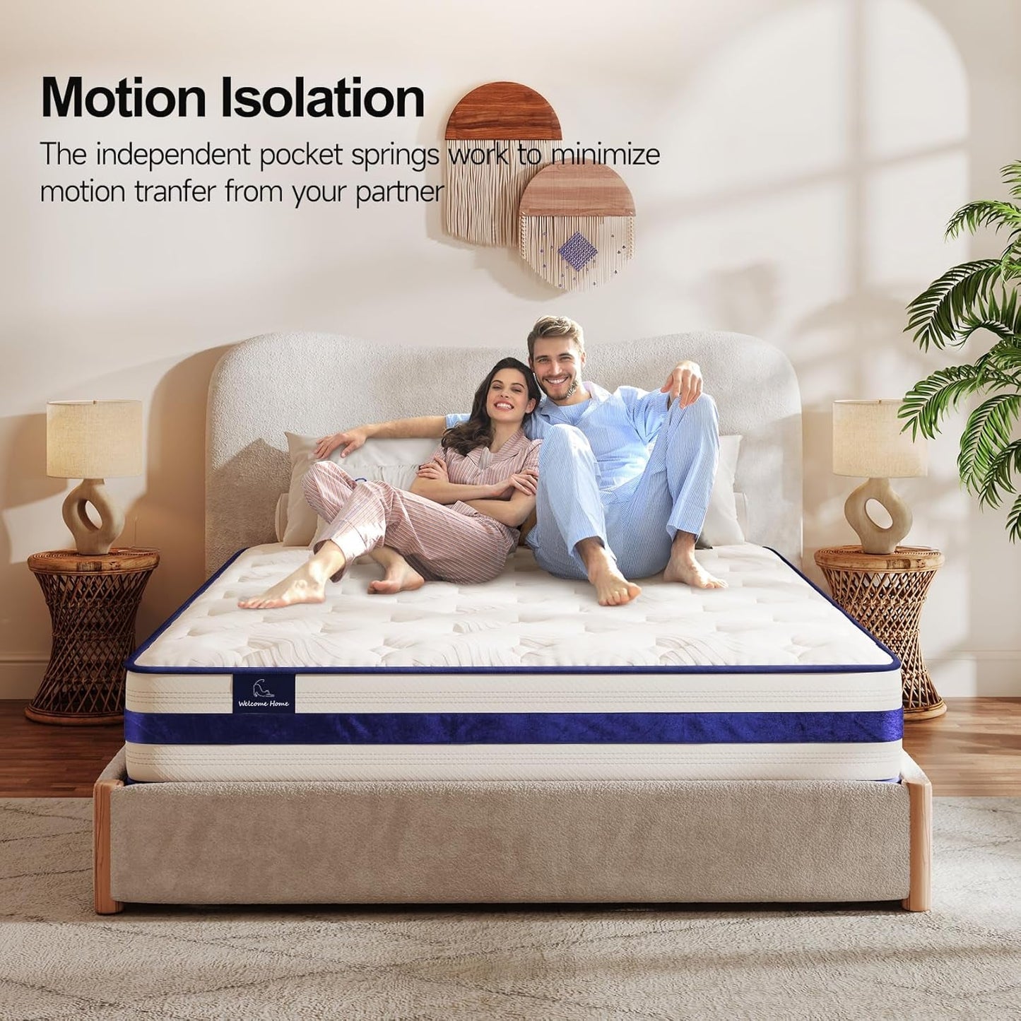 Twin XL 12Inch Hybrid Breathable MemoryFoam Pocket Springs Mattress