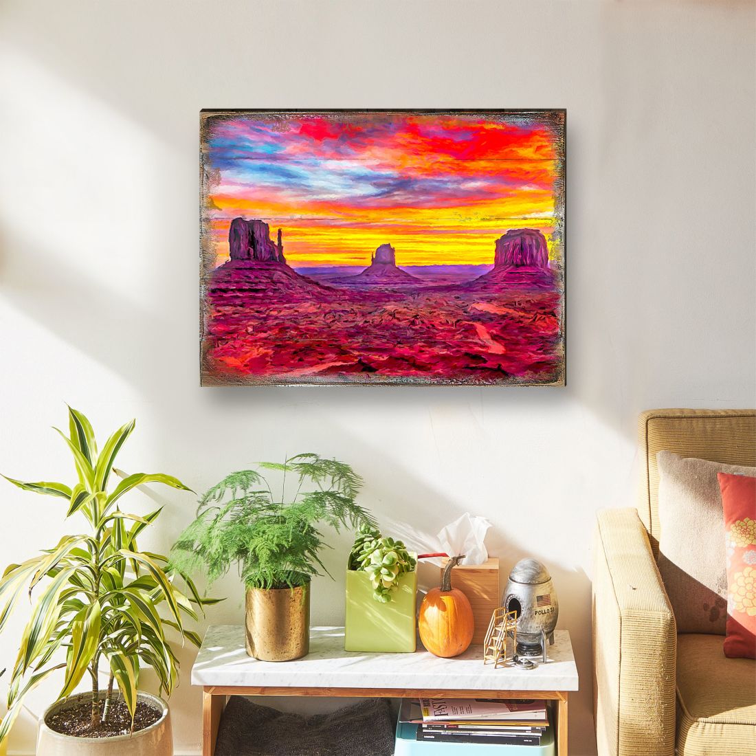 Canyons Landscape Art Wooden Wall Art by Nature Wonders - Nature Wildlife Decor  - 95236B