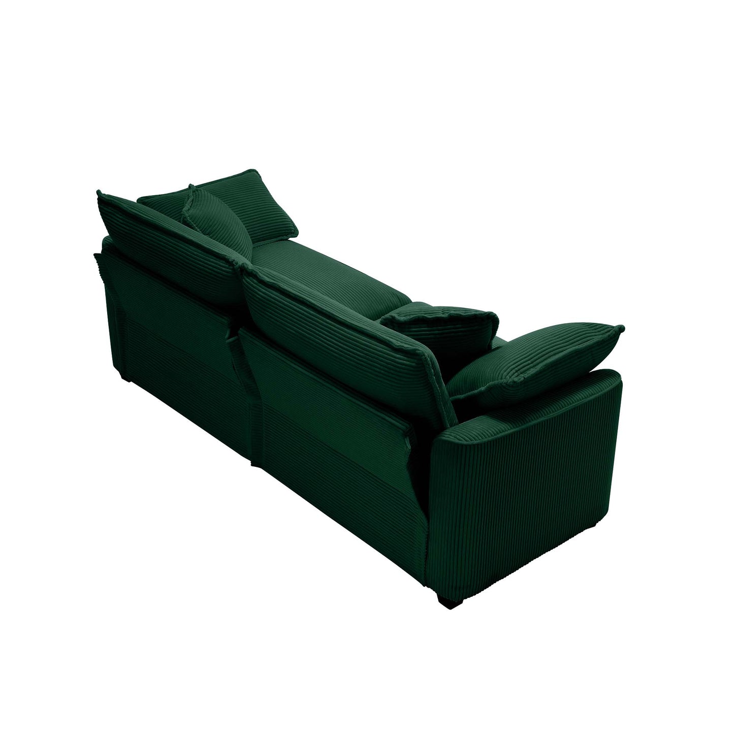 Modern Fabric Living Room Sofa Two Piece Set