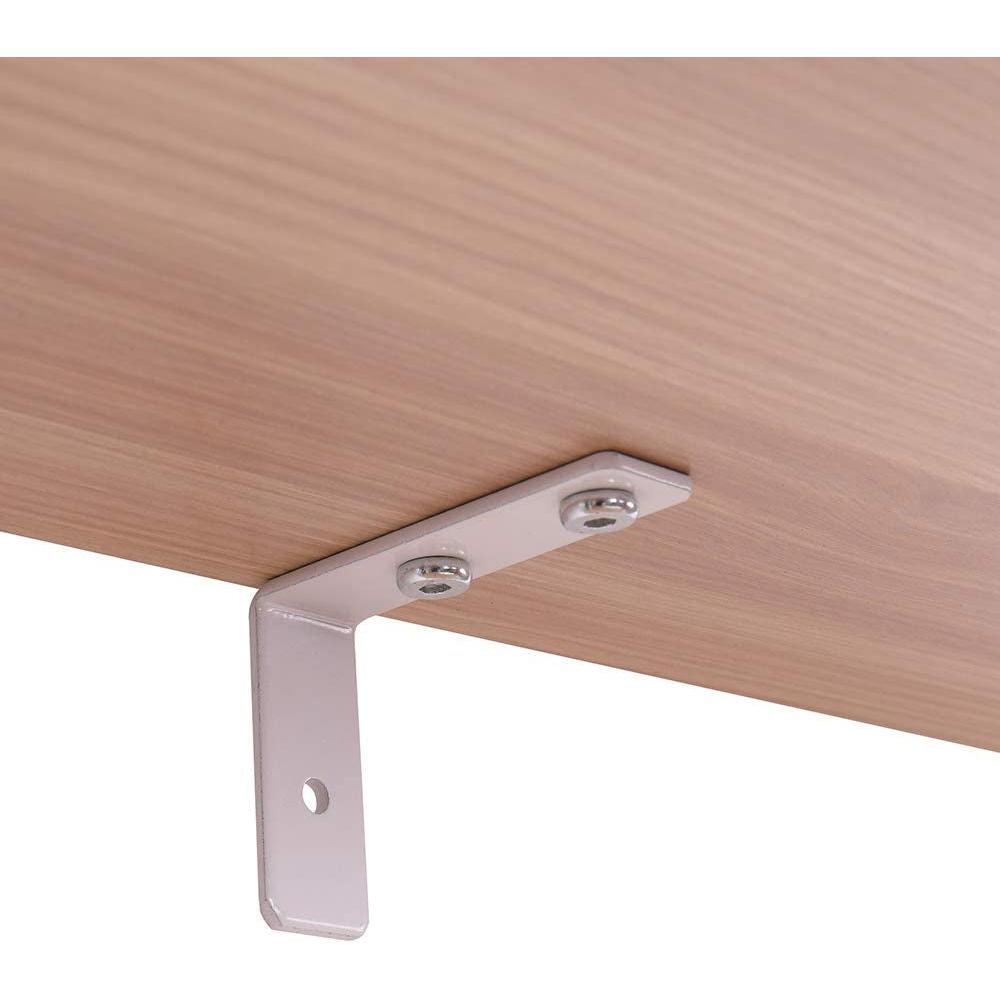 Oak 5 Tier Ladder Shelf With Metal Frame Home Office